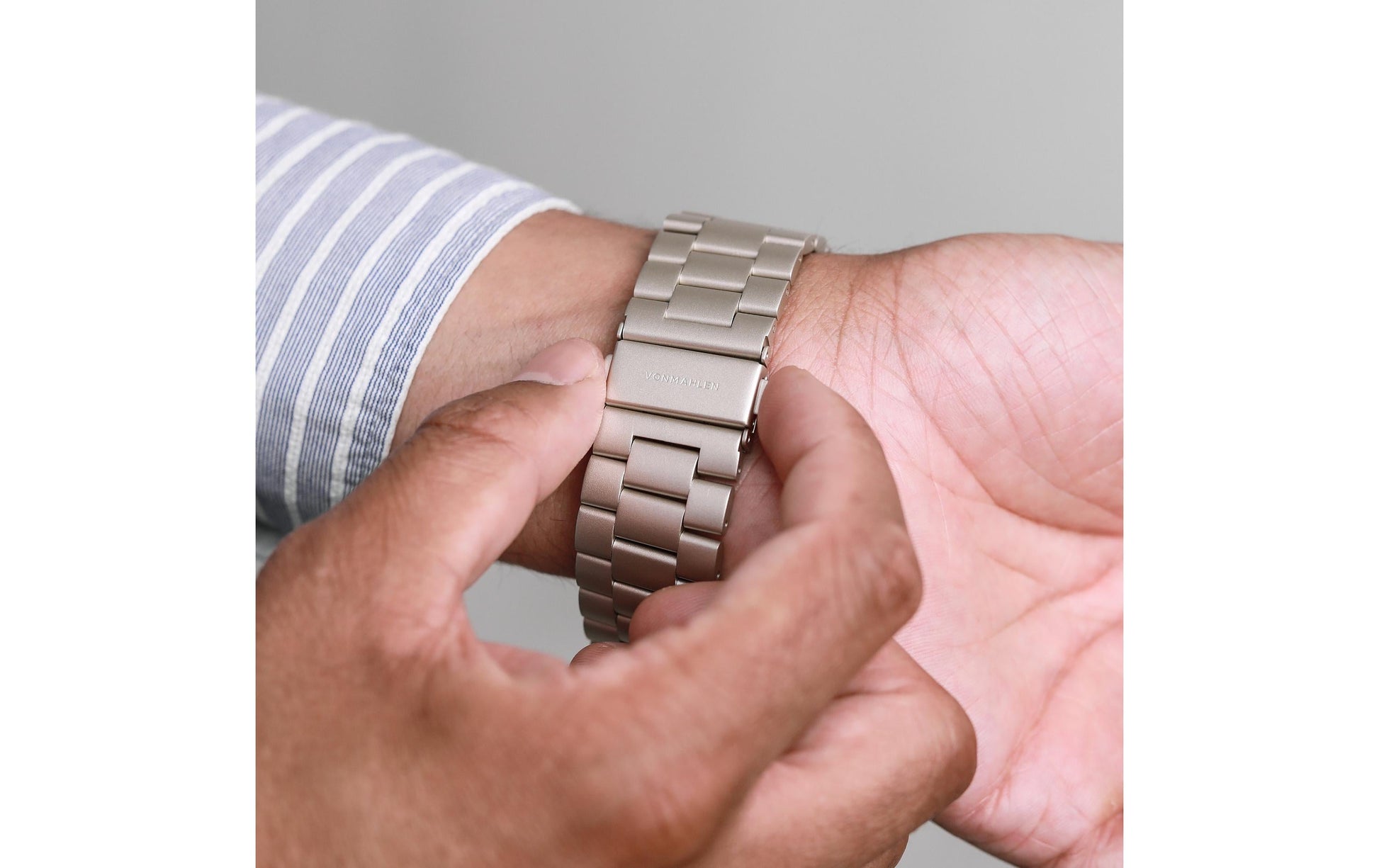 Vonmählen Link Bracelet2 – Armband – für Apple Watch 40/41/42 mm, Champagne, One Size, Edelstahl