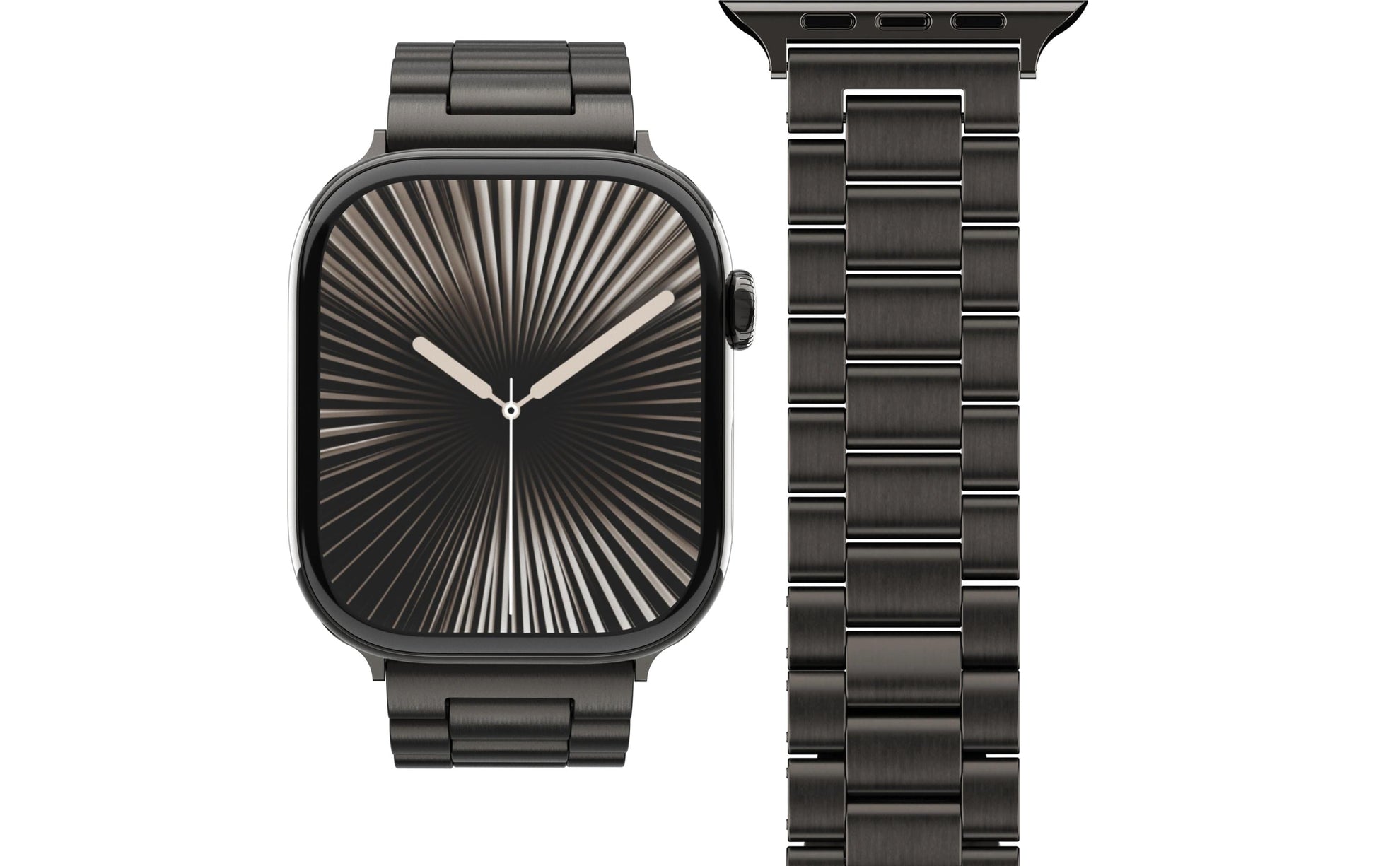 Vonmählen Link Bracelet2 – Armband – für Apple Watch (40/41/42 mm), Dunkelgrau, Einheitsgrösse, Edelstahl