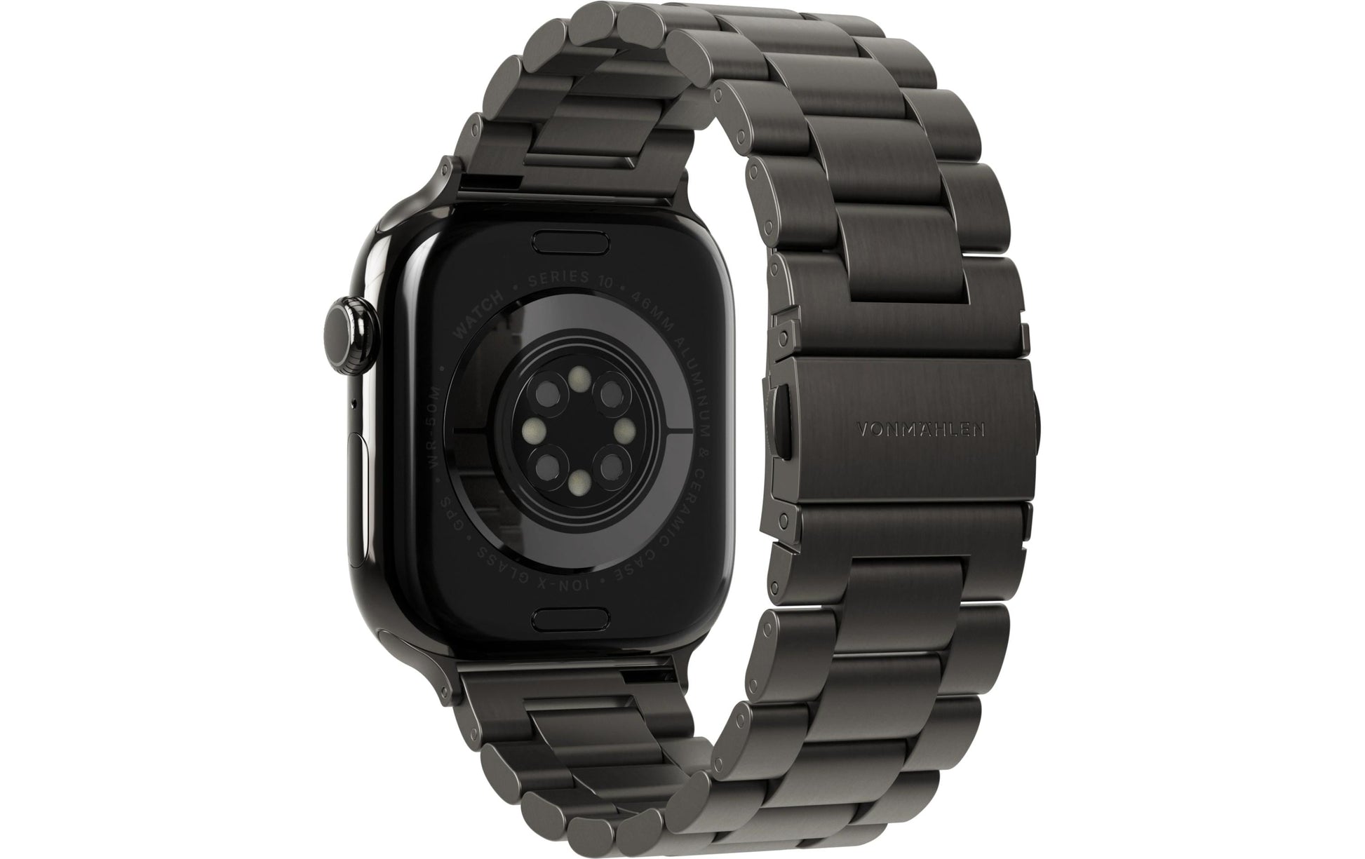 Vonmählen Link Bracelet2 – Armband – für Apple Watch (40/41/42 mm), Dunkelgrau, Einheitsgrösse, Edelstahl