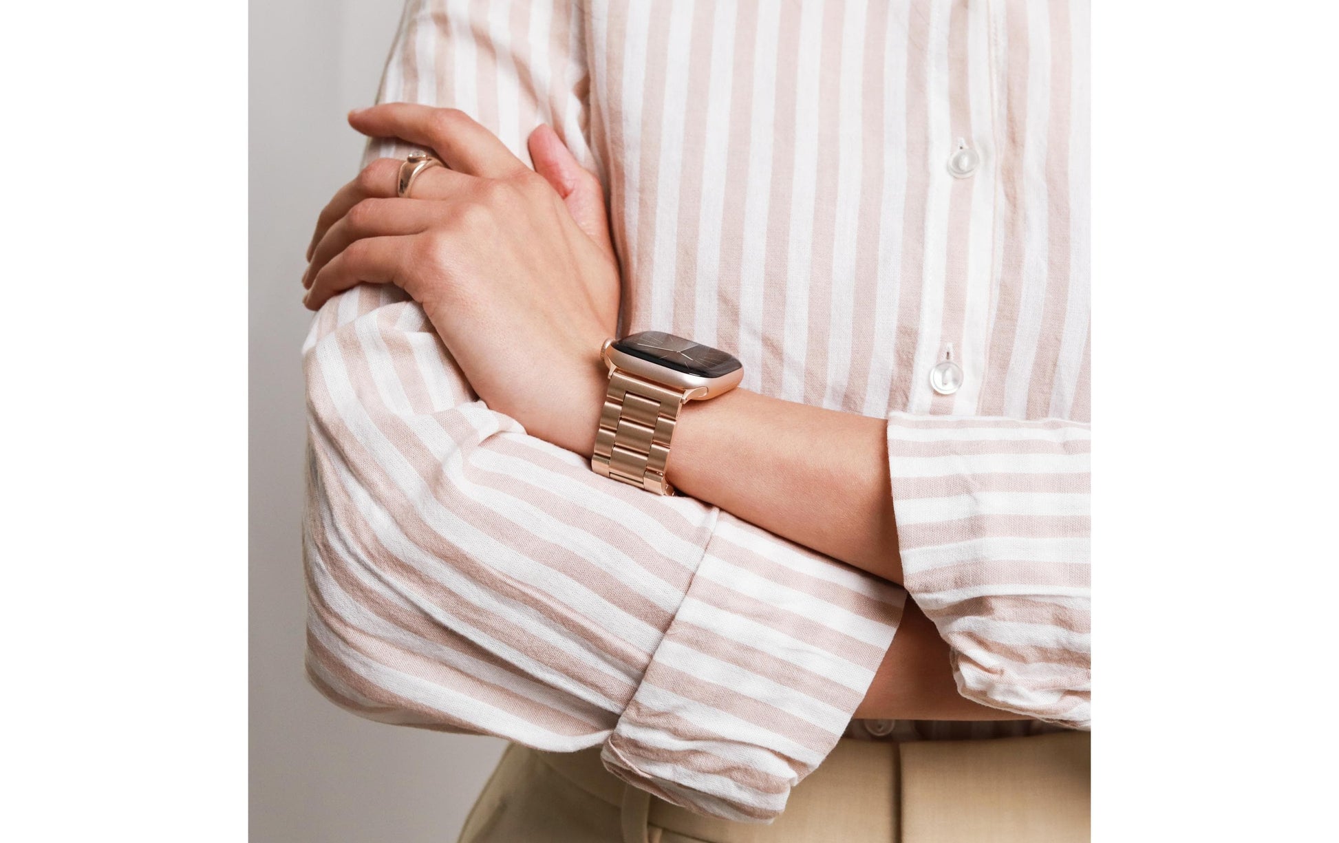 Vonmählen Link Bracelet2 – Armband – für Apple Watch (40, 41, 42 mm), Roségold, One Size, Edelstahl