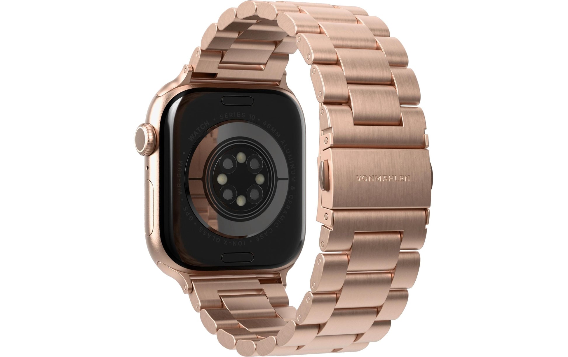 Vonmählen Link Bracelet2 – Armband – für Apple Watch (40, 41, 42 mm), Roségold, One Size, Edelstahl