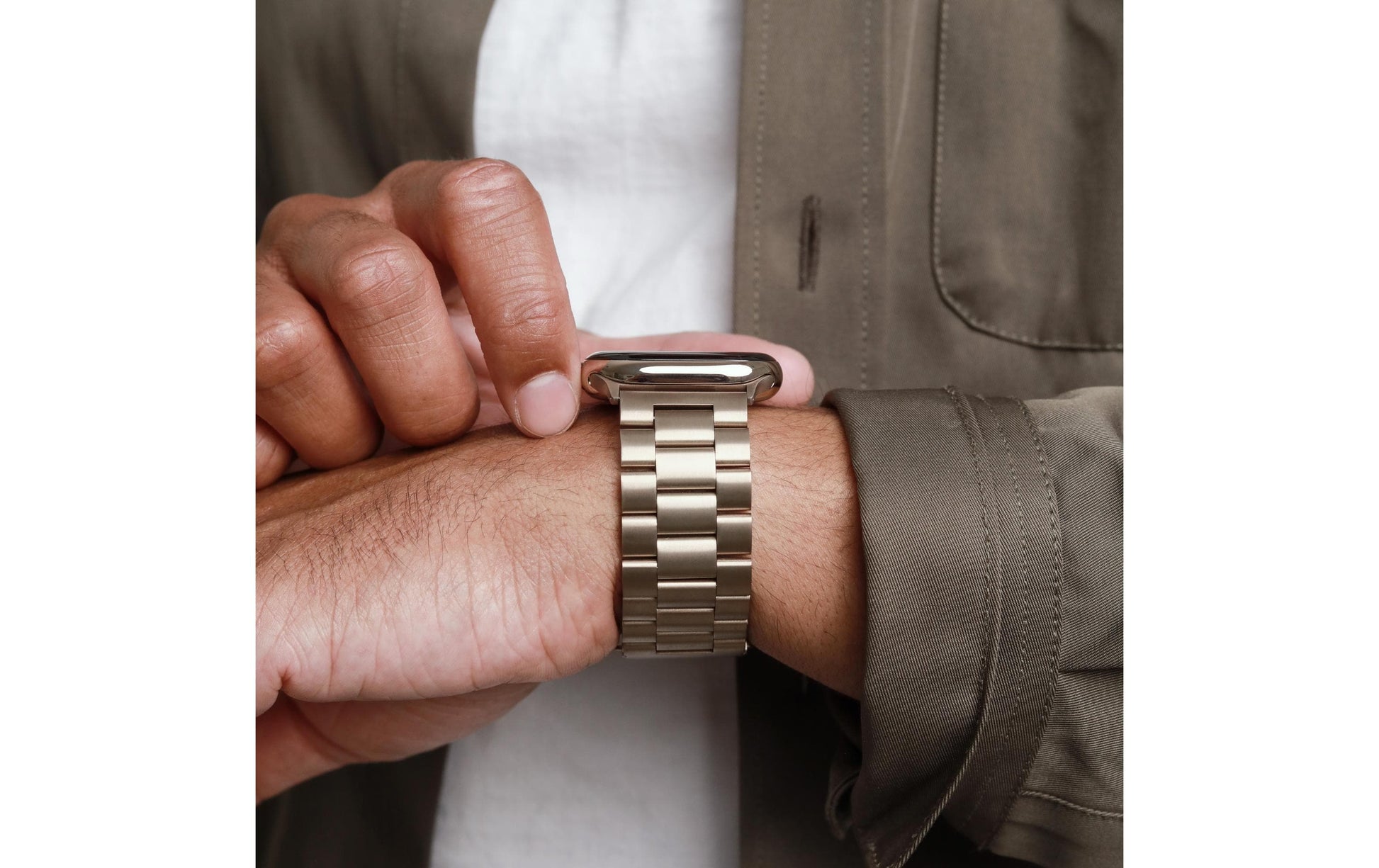 Vonmählen Link Bracelet2 – Armband – für Apple Watch 40/41/42 mm, Gold, One Size, Edelstahl