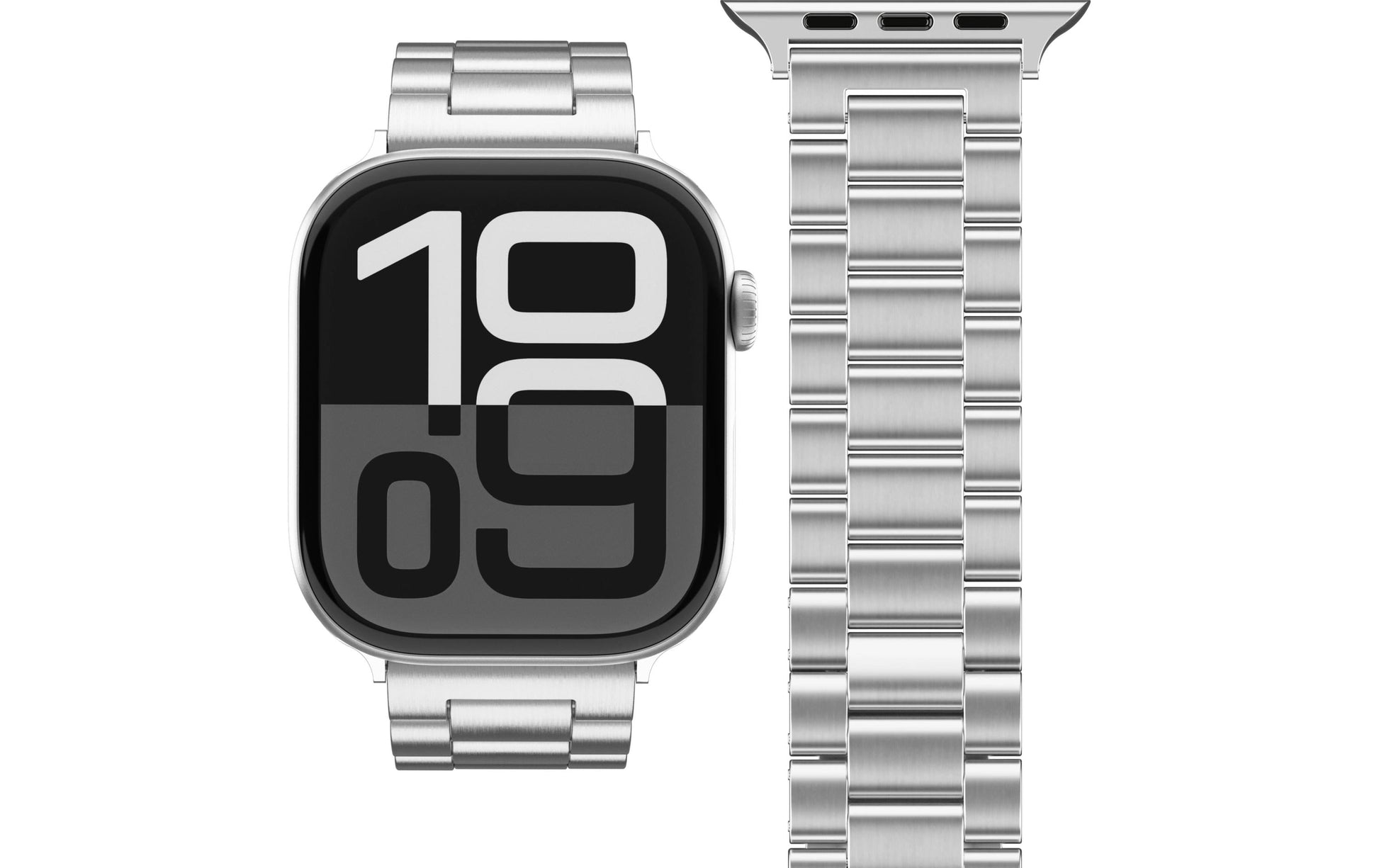 Vonmählen Link Bracelet2 – Armband – für Apple Watch (diverse Grössen) – Silber, Einheitsgrösse, Edelstahl