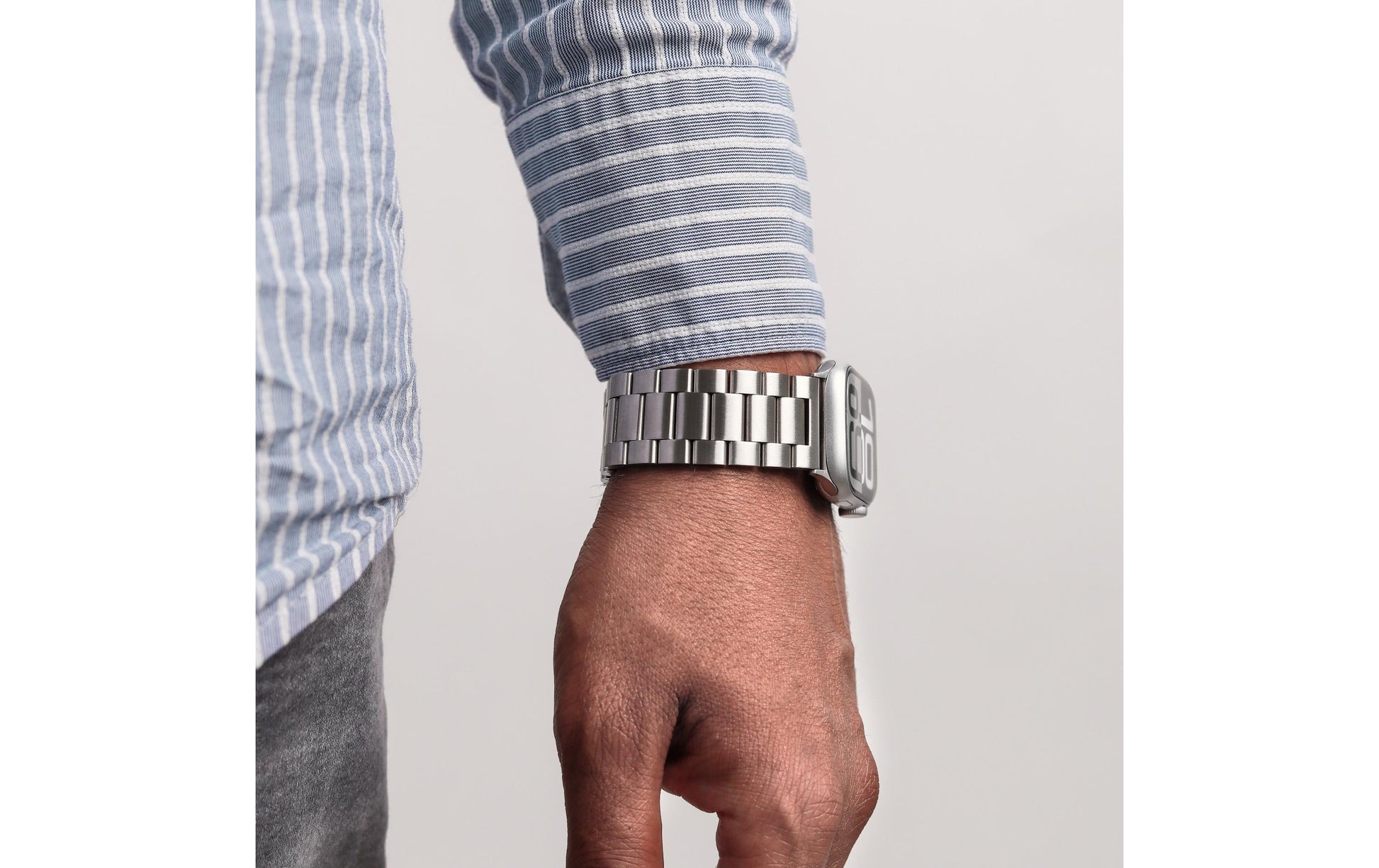 Vonmählen Link Bracelet2 – Armband – für Apple Watch (diverse Grössen) – Silber, Einheitsgrösse, Edelstahl