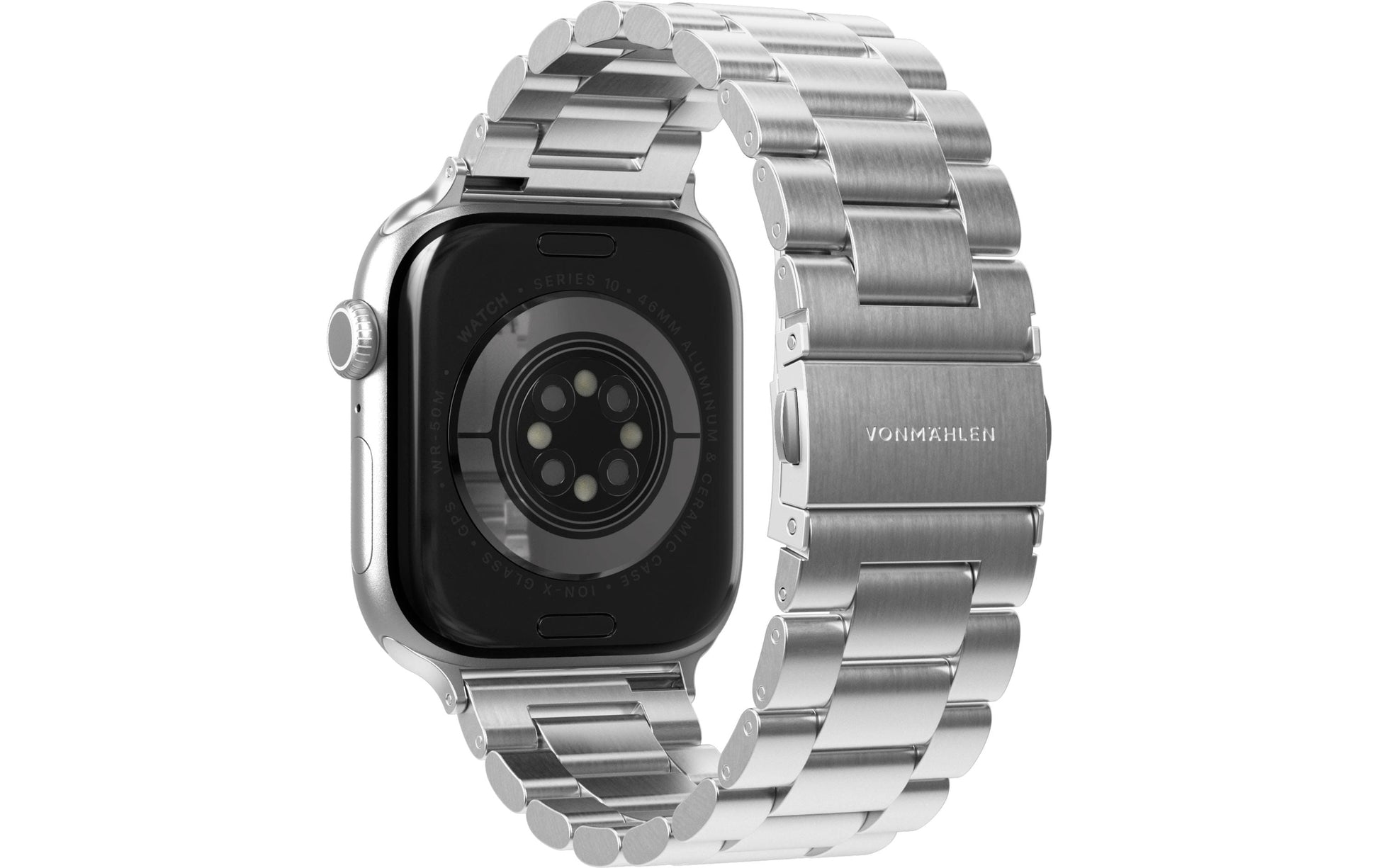 Vonmählen Link Bracelet2 – Armband – für Apple Watch (diverse Grössen) – Silber, Einheitsgrösse, Edelstahl