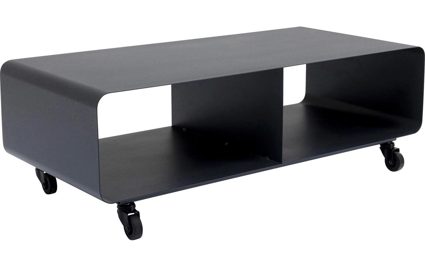 KARE Lounge M TV-Möbel für TVs bis 35" – 90 × 42 × 30 cm – Stahl – Grau