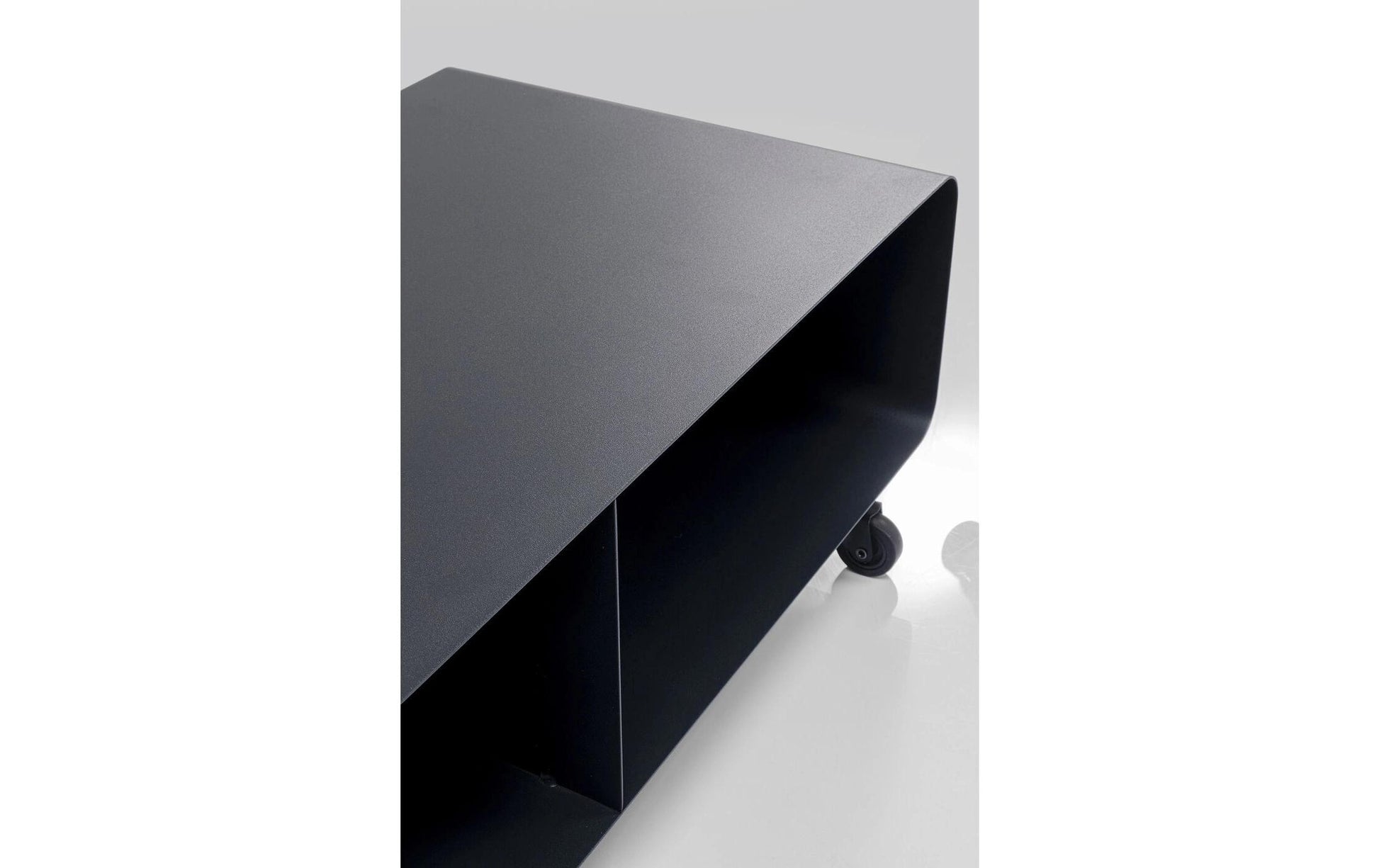 KARE Lounge M TV-Möbel für TVs bis 35" – 90 × 42 × 30 cm – Stahl – Grau