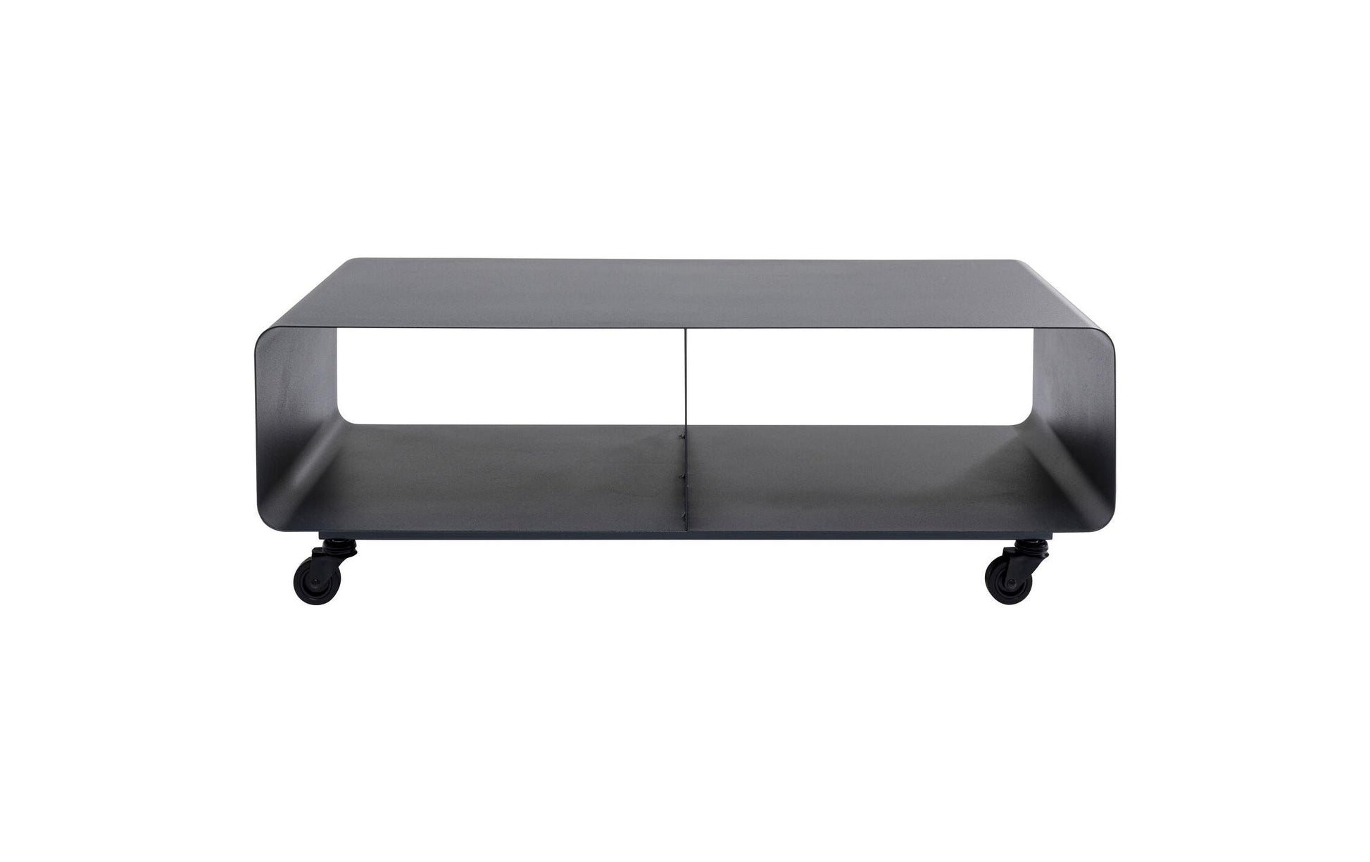 KARE Lounge M TV-Möbel für TVs bis 35" – 90 × 42 × 30 cm – Stahl – Grau