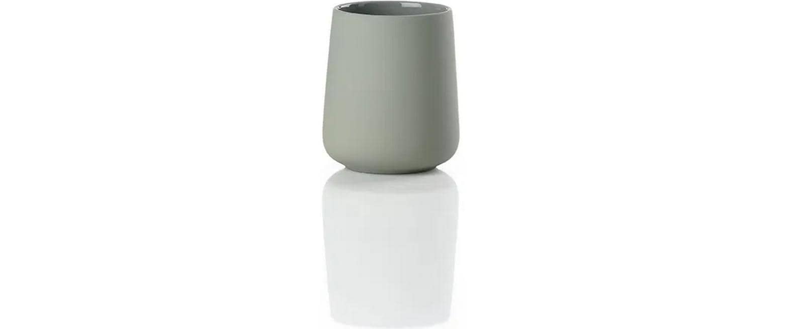 Zone Denmark Zahnbürstenhalter Nova One – Ø8×10 cm, Steingut, Grün