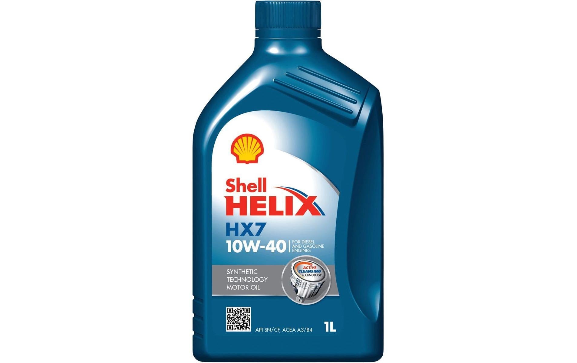 Shell Helix HX7 Motoröl 10W/40 – für Personenwagen (Benzin & Diesel) – 1 l