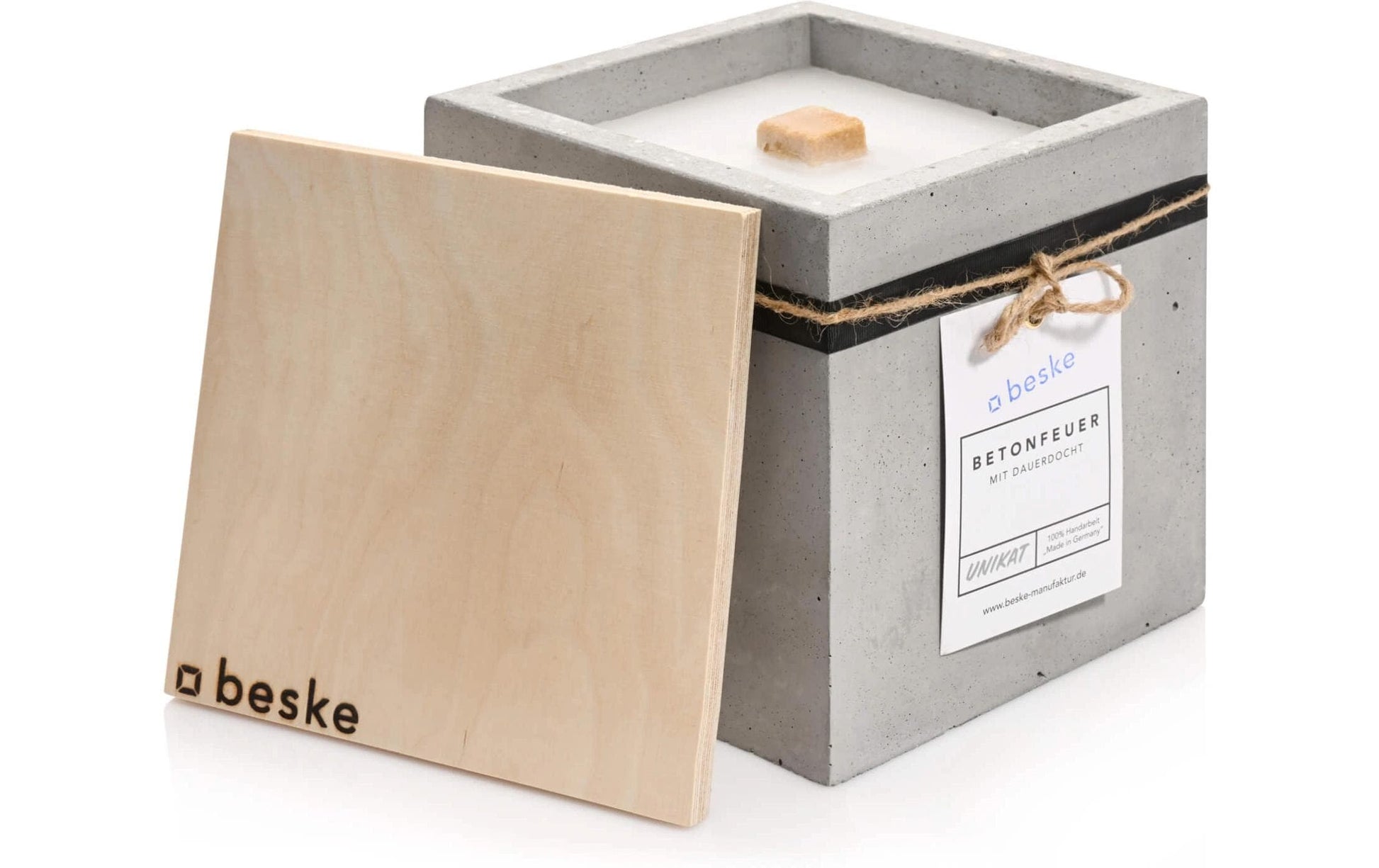 Beske Betonfeuer – Beton, Grau – Ø 28,3 × 11 cm