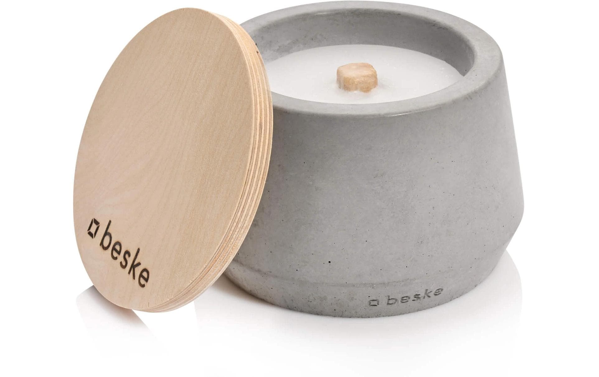 Beske Dekorative Aussenleuchte Betonfeuer Steller – Ø 14 cm – Grau