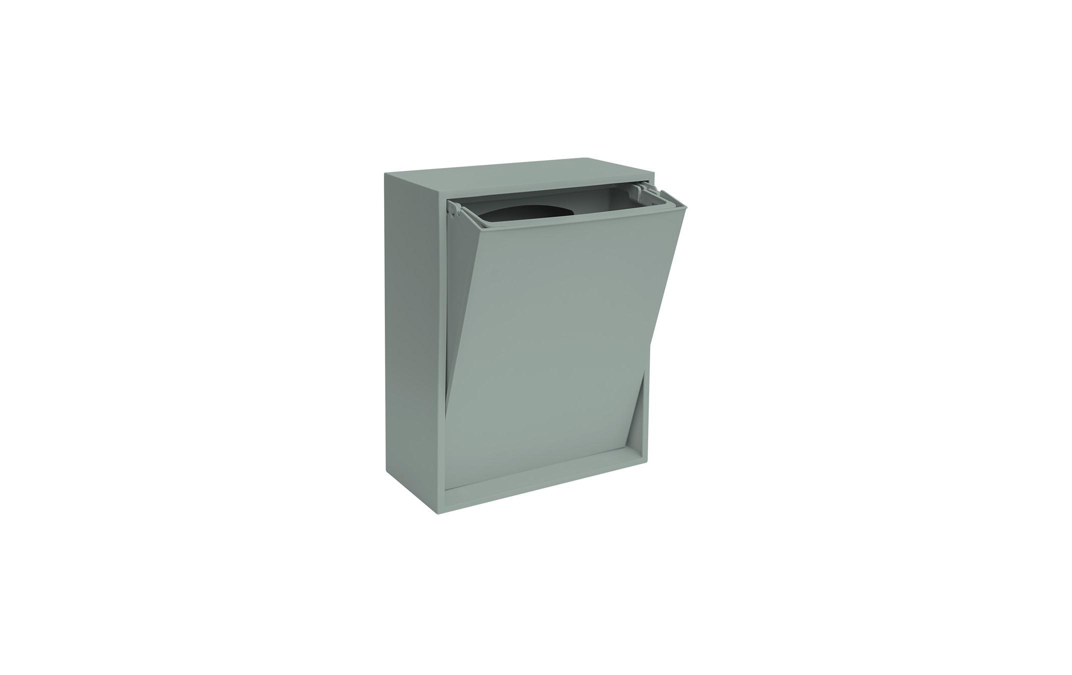 ReCollector Recyclingbox – 12 l – Recycling-Kunststoff, rechteckig – Blaugrau