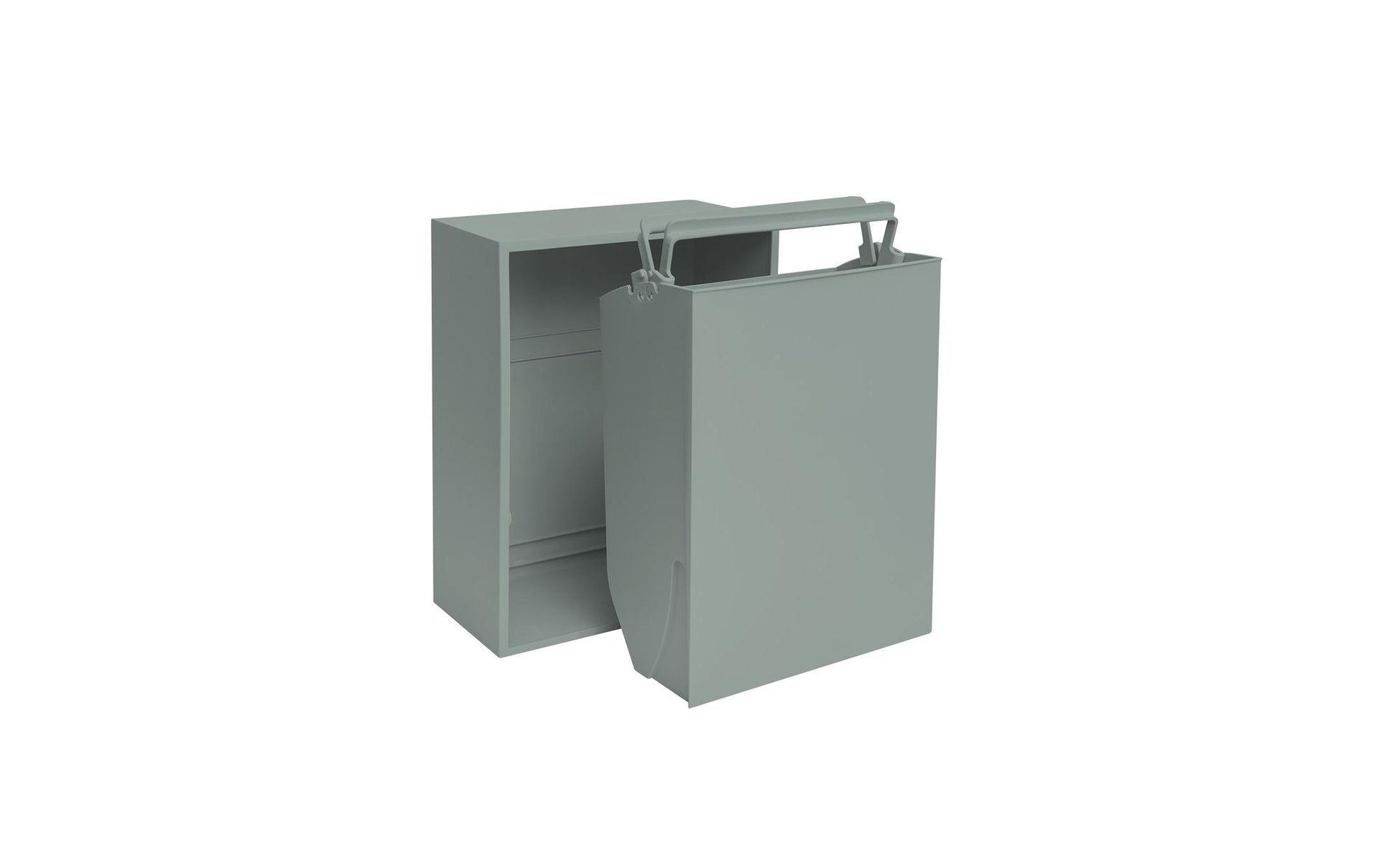 ReCollector Recyclingbox – 12 l – Recycling-Kunststoff, rechteckig – Blaugrau