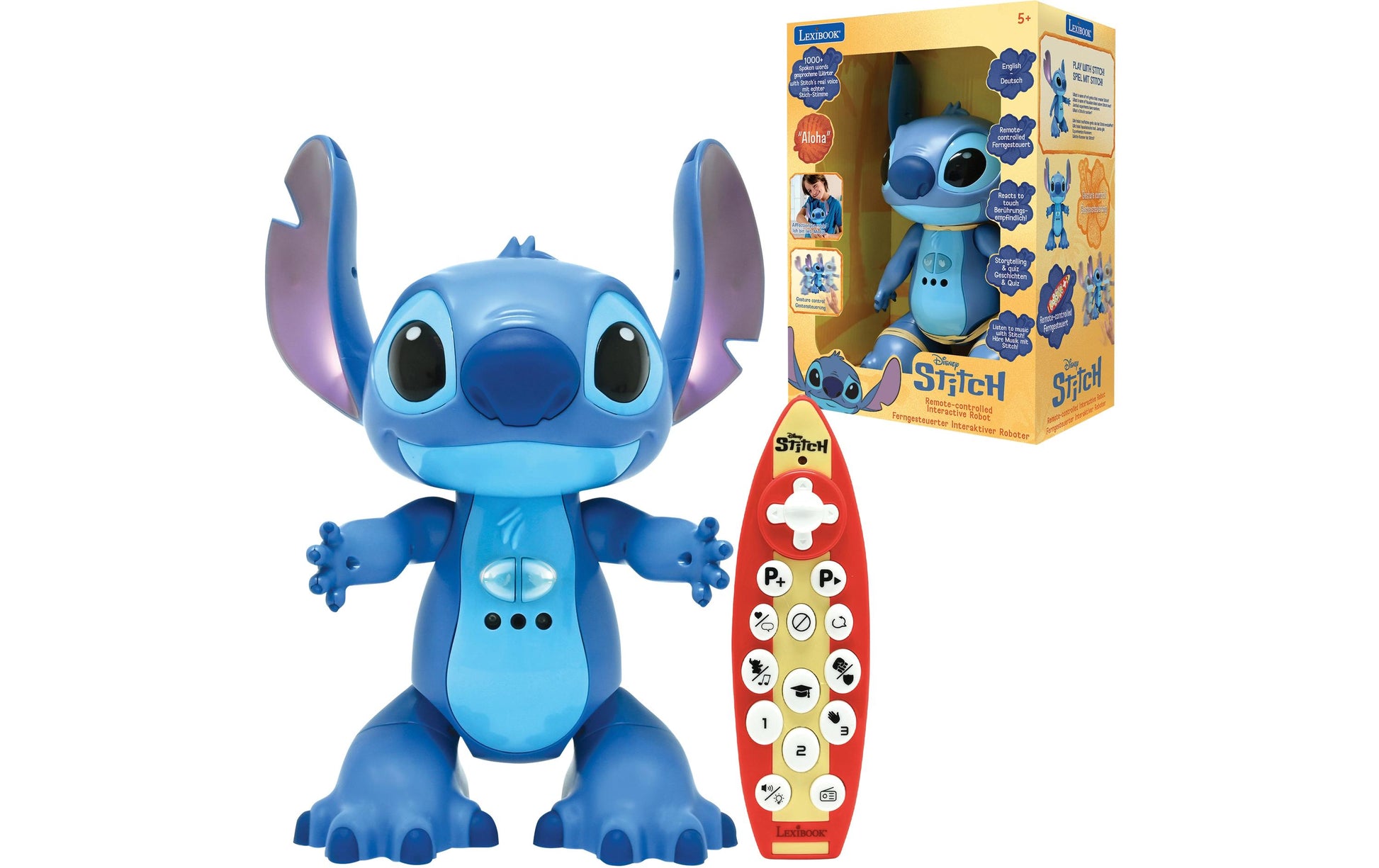 Lexibook STITCHi3 RC Bilingual Roboter – Tier-Roboter – 3 Batterien – ab 5 Jahren – blau