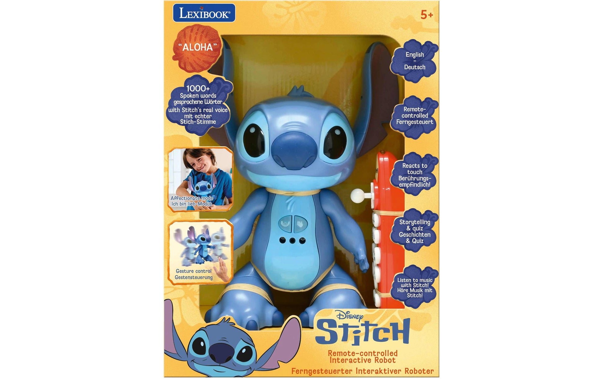 Lexibook STITCHi3 RC Bilingual Roboter – Tier-Roboter – 3 Batterien – ab 5 Jahren – blau