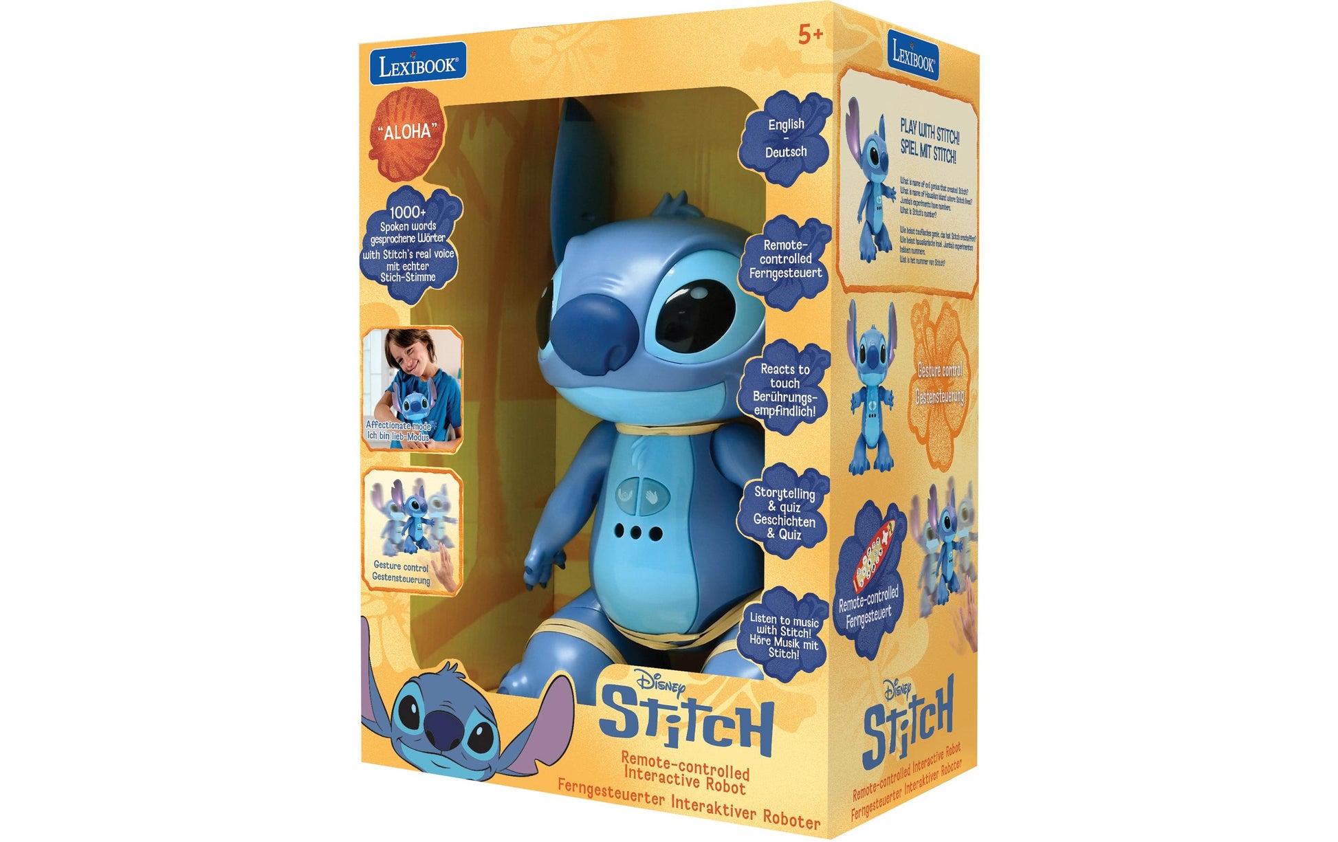 Lexibook STITCHi3 RC Bilingual Roboter – Tier-Roboter – 3 Batterien – ab 5 Jahren – blau