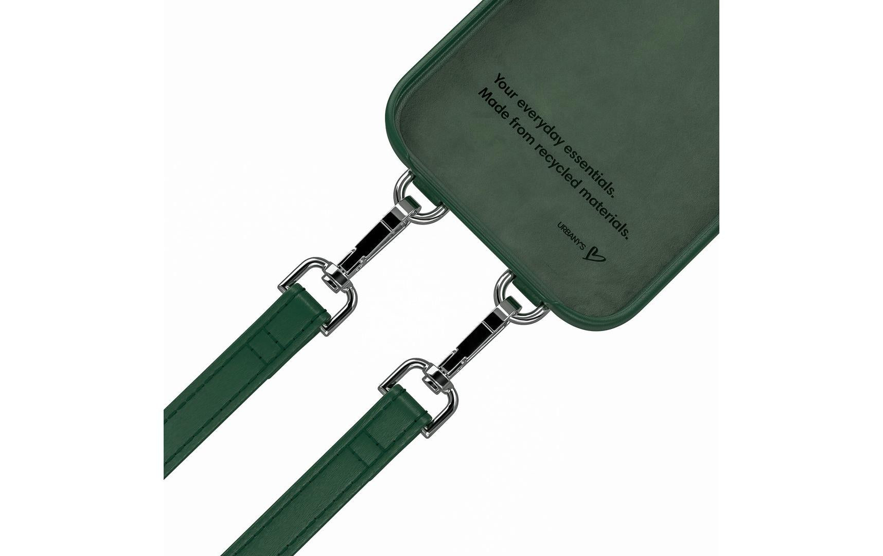 Urbany's Urbanys – Halskettenhülle – für Apple iPhone 17 Pro – Racing Green – mit Kordel