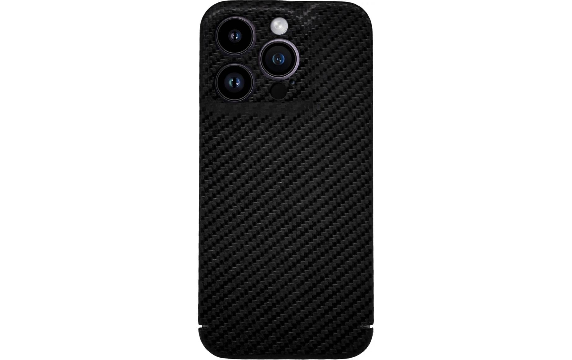 Nevox – Backcover Carbon Series – für Apple iPhone 17 Pro – schwarz – Aramidfasern – MagSafe-kompatibel