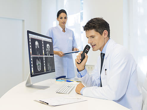 Philips SpeechMike Premium Air SMP4000 – Diktiergerät, USB, für ACC4000 Dockingstation, schwarz