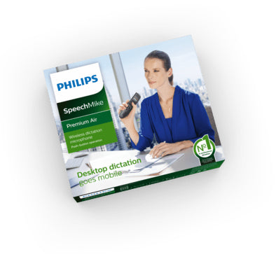 Philips SpeechMike Premium Air SMP4000 – Diktiergerät, USB, für ACC4000 Dockingstation, schwarz