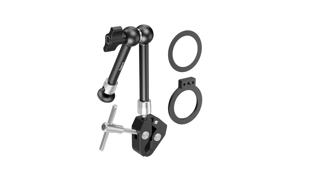 SmallRig 5604 Krabbenförmige Klemme – Montageklemme, 1/4-20" Gewinde, Aluminium/Schwarz