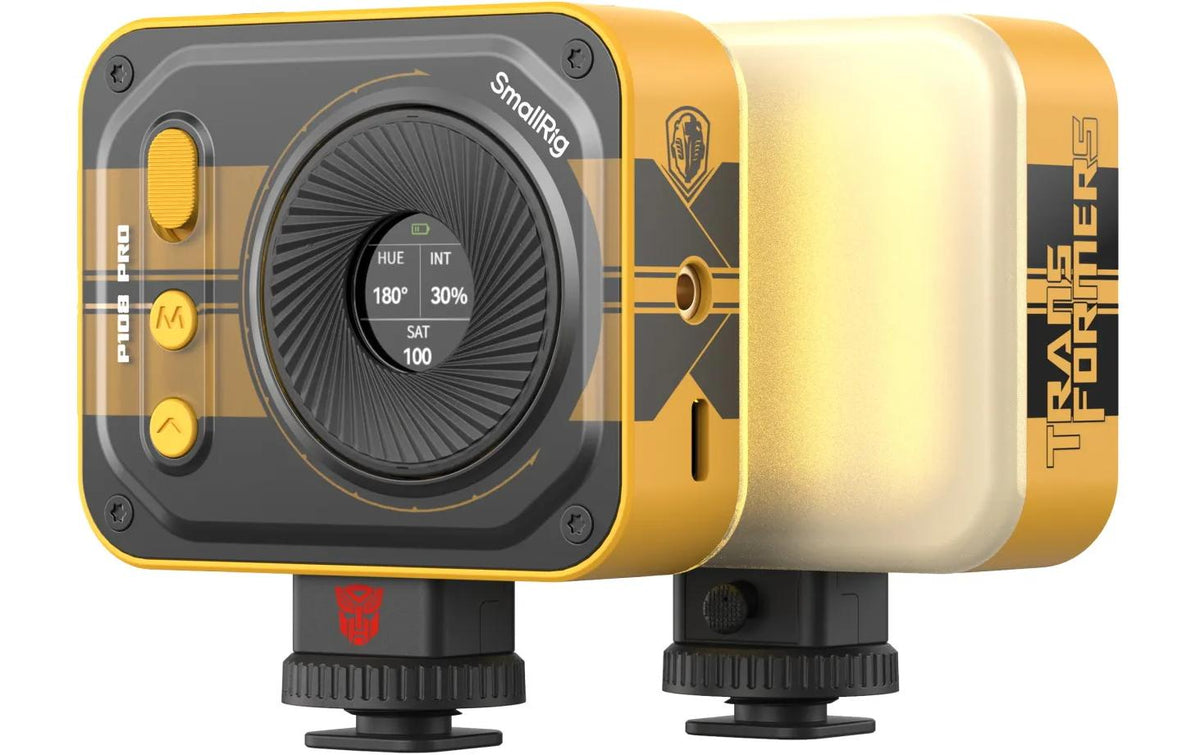 SmallRig Vibe P108 Pro Streaming-Licht – 5 W, RGBW, 2500–6500 K, CRI 95 – Akku – Gelb