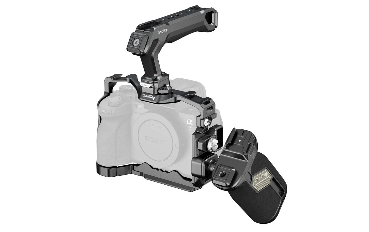 SmallRig HawkLock 5599 Cage Kit – für Sony Alpha 7R V, 7 IV, 7S III und andere – Schwarz
