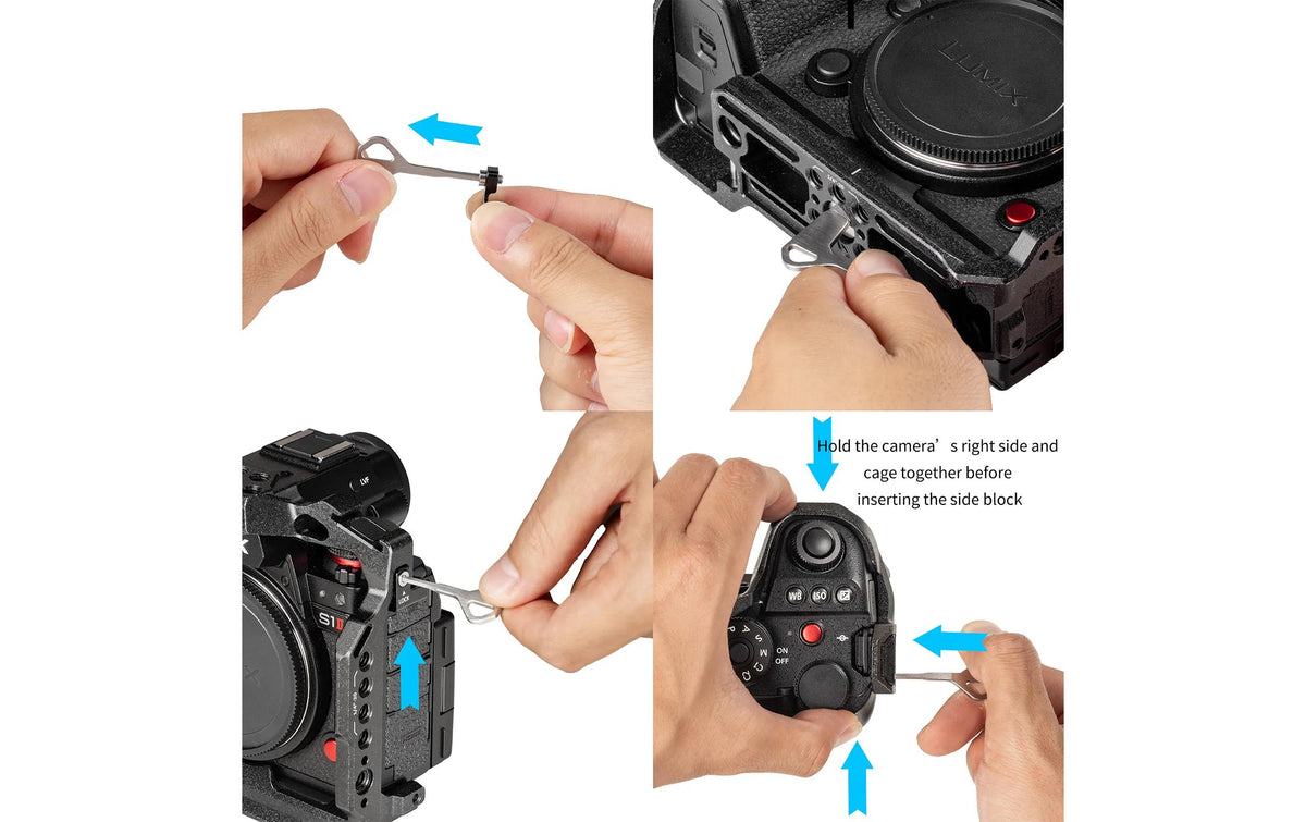 SmallRig Black Mamba Cage 5502 – für Panasonic LUMIX S1R II, LUMIX S1 IIE, LUMIX S1 II und andere – Schwarz