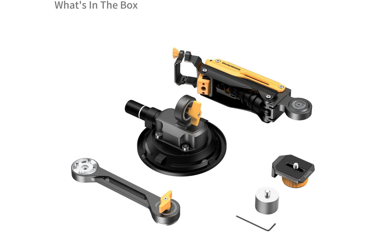 SmallRig 5528 Mini Stossdämpfer Arm Schelle – für Insta 360, DJI, GoPro X3 und andere – Gelb/Schwarz