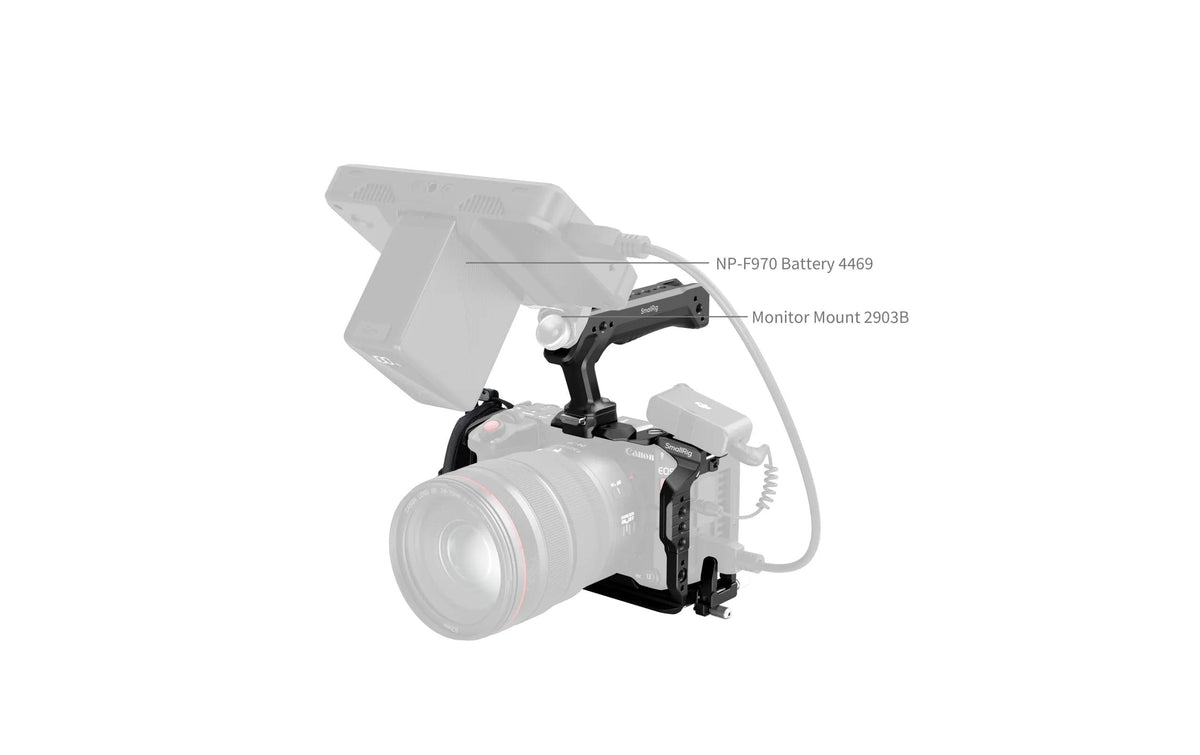 SmallRig Cage Kit – Kameracage – Aluminium, 172,4 × 174,2 × 129,8 mm, 394 g – für Canon EOS C50 – Schwarz