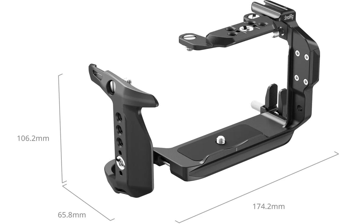 SmallRig 5656 Kamera-Cage – Aluminium, 106,2 × 65,8 × 174,2 mm – für Canon EOS C50 – Schwarz