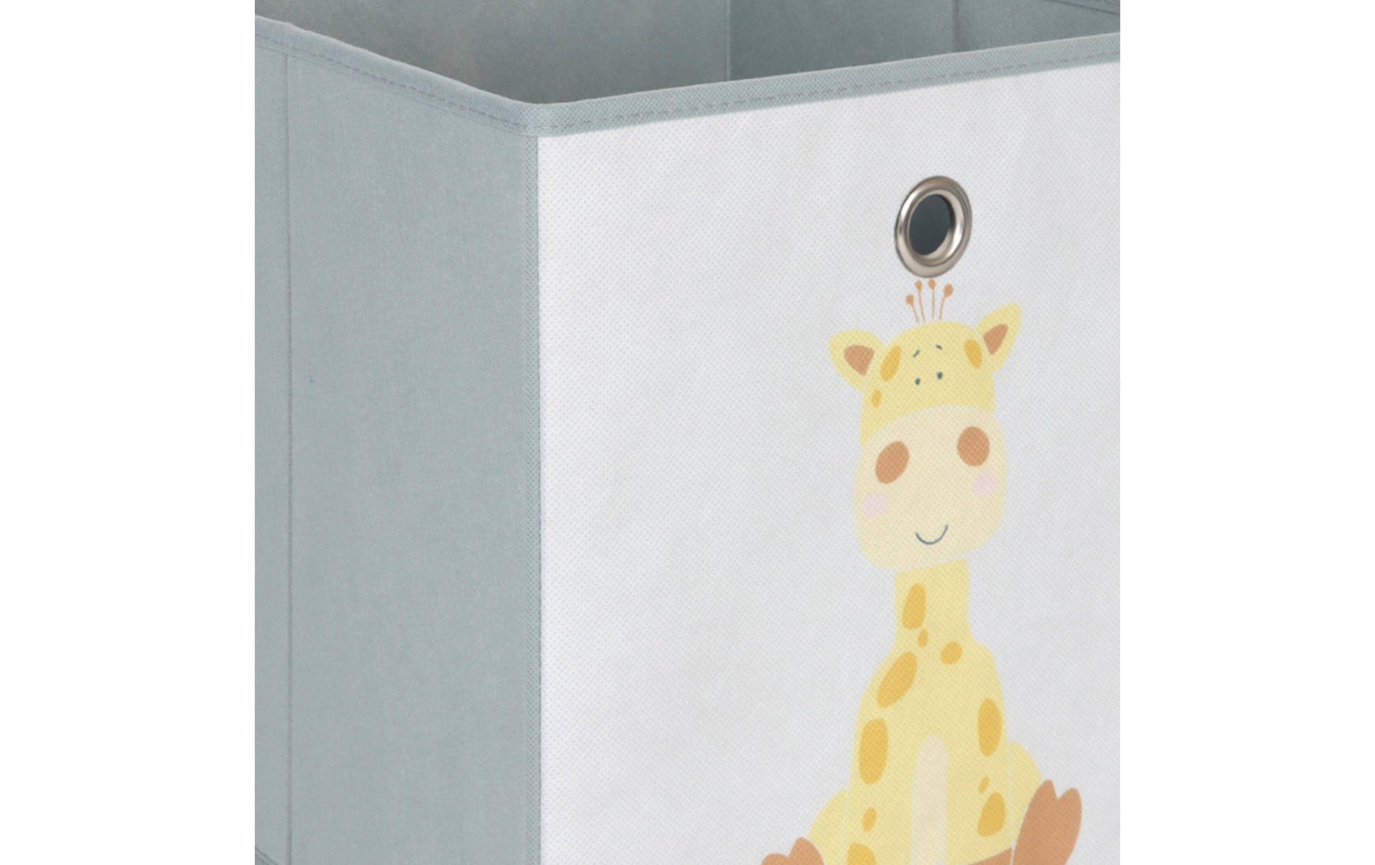 Relaxdays Aufbewahrungsbox ohne Deckel – grau/grün/beige – 330 × 330 × 330 mm – 3 Stück
