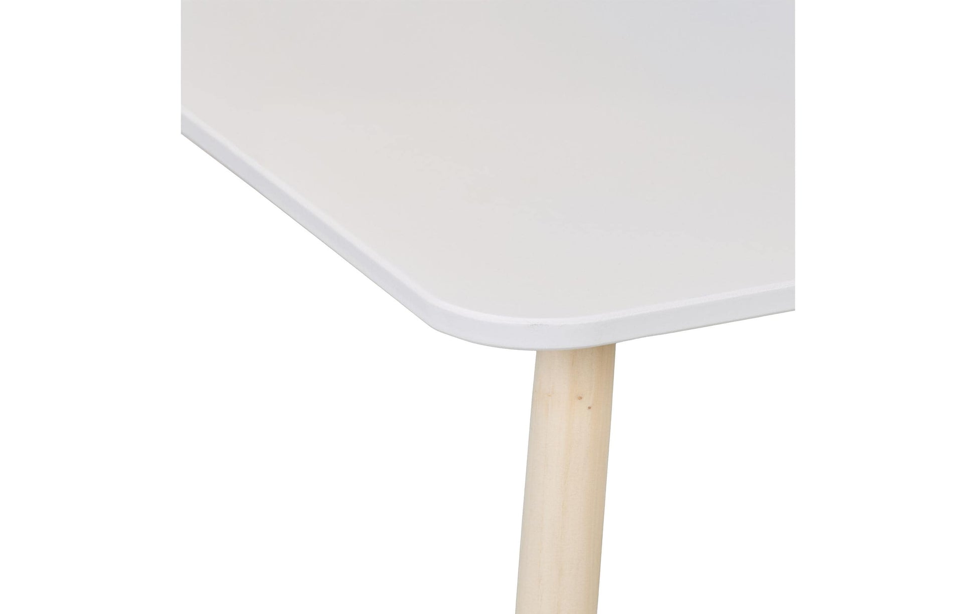 Relaxdays Bistro-Set – Weiss, Hellbraun – MDF-Platten – Tisch 50 × 50 × 44 cm – Für den Innenbereich