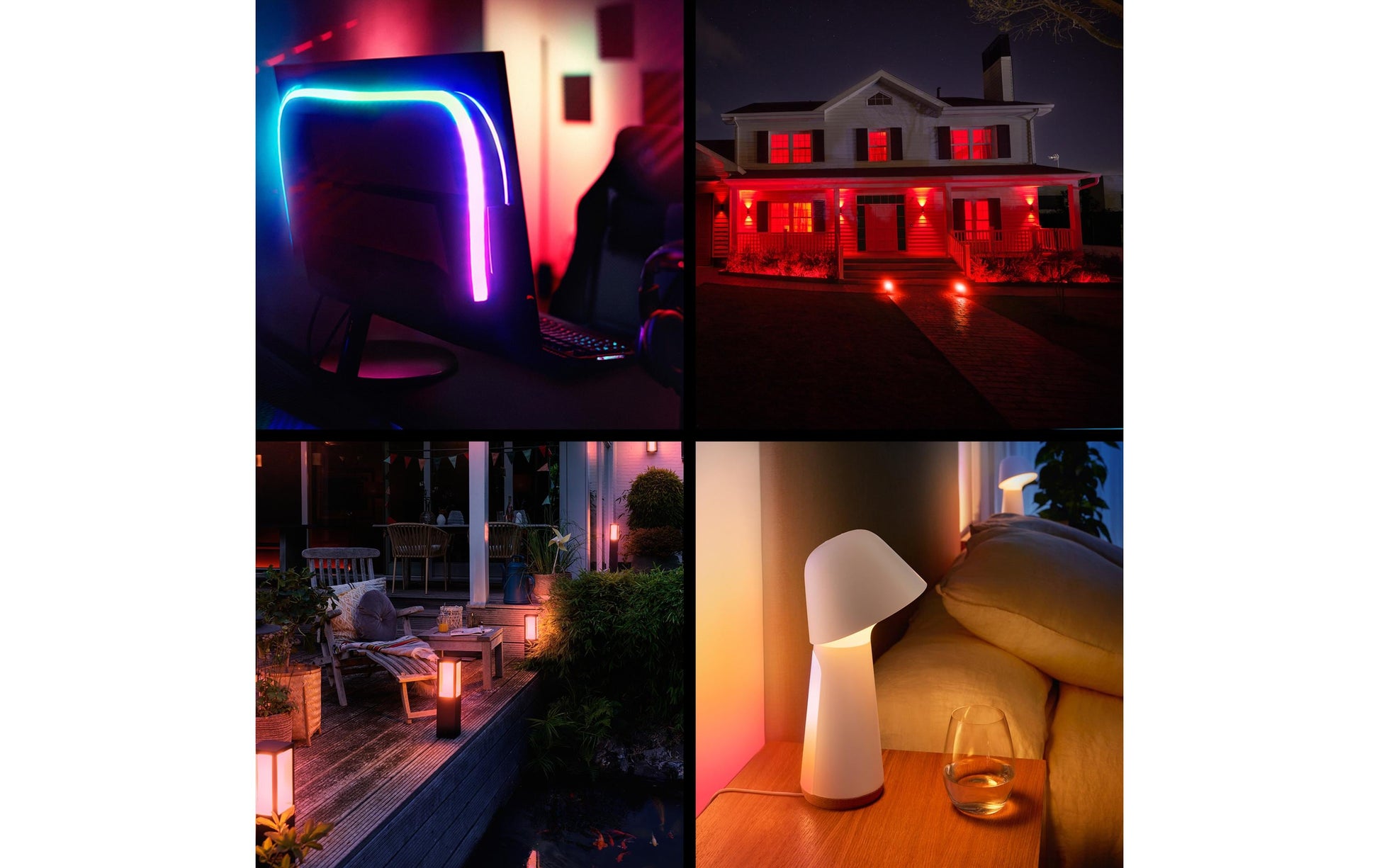 Philips Hue Essential White & Colour LED-Leuchtmittel E27 3er-Pack – 8 W, 806 lm, mehrfarbig, für Zigbee