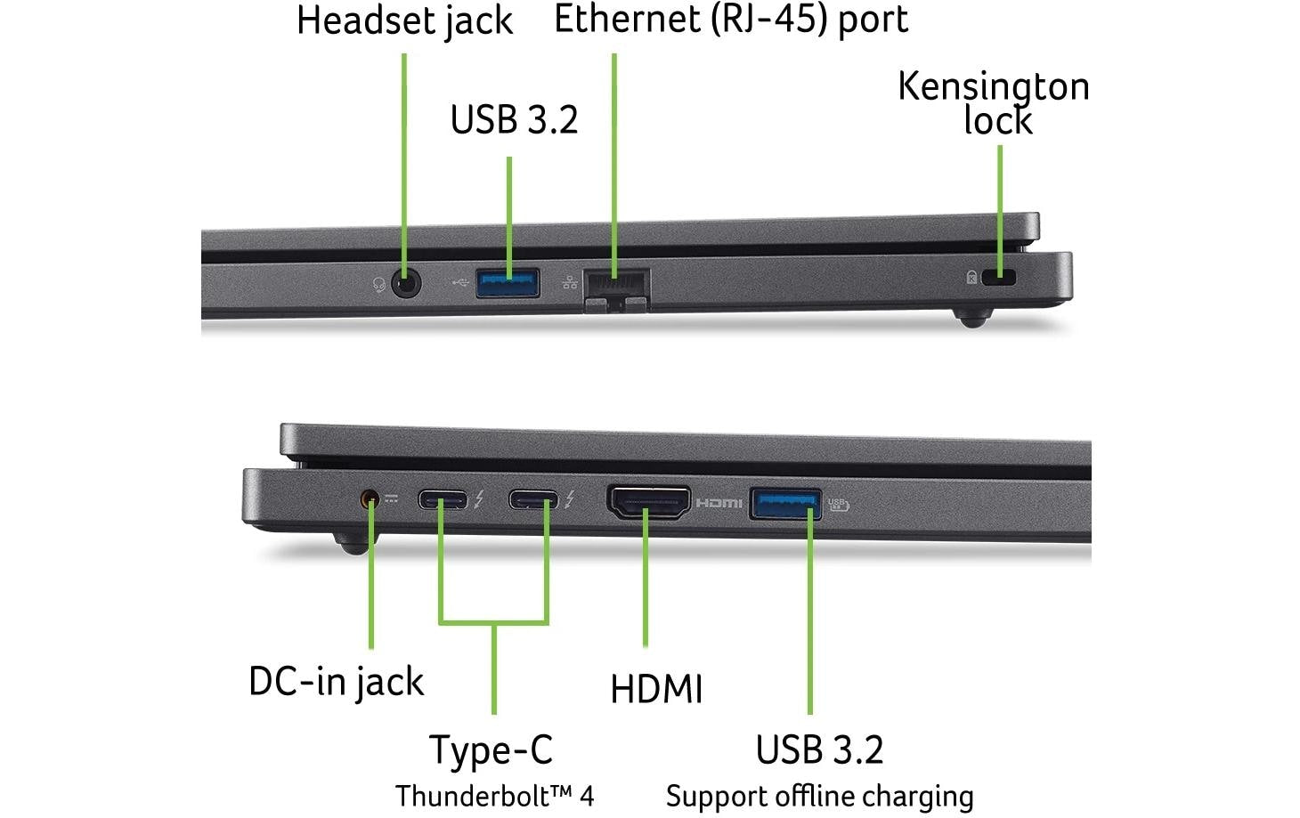 Acer TM P216-51 – 16" WUXGA, Core Ultra 5 115U, 16 GB, 512 GB SSD, Win 11 Pro, QWERTZ (CH)