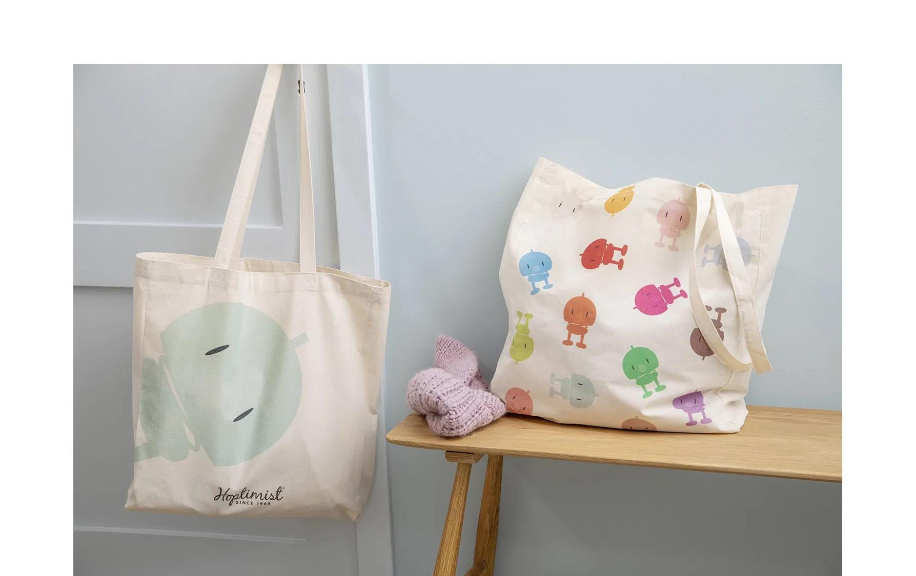 Hoptimist Stofftasche, Baumwolle, Mehrfarbig, 400×460 mm