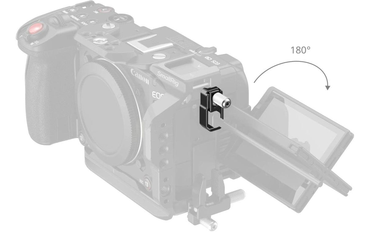 SmallRig USB-C-Kabelklemme (Montageschelle) – für Canon EOS C50