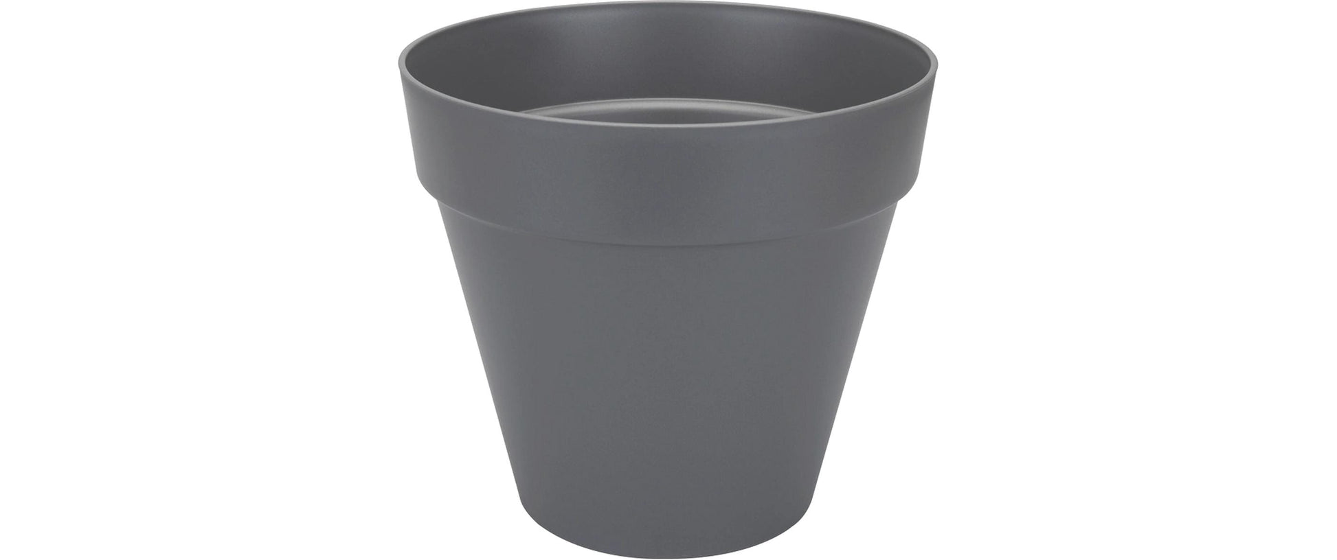 elho Loft Urban Topfpflanzer – Ø 28,5 × 26 cm – Kunststoff, Schwarz