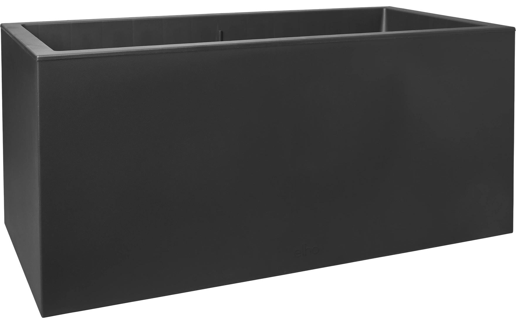 elho Vivo Next Pflanzkübel – 80 × 39 × 38 cm – Kunststoff, Schwarz