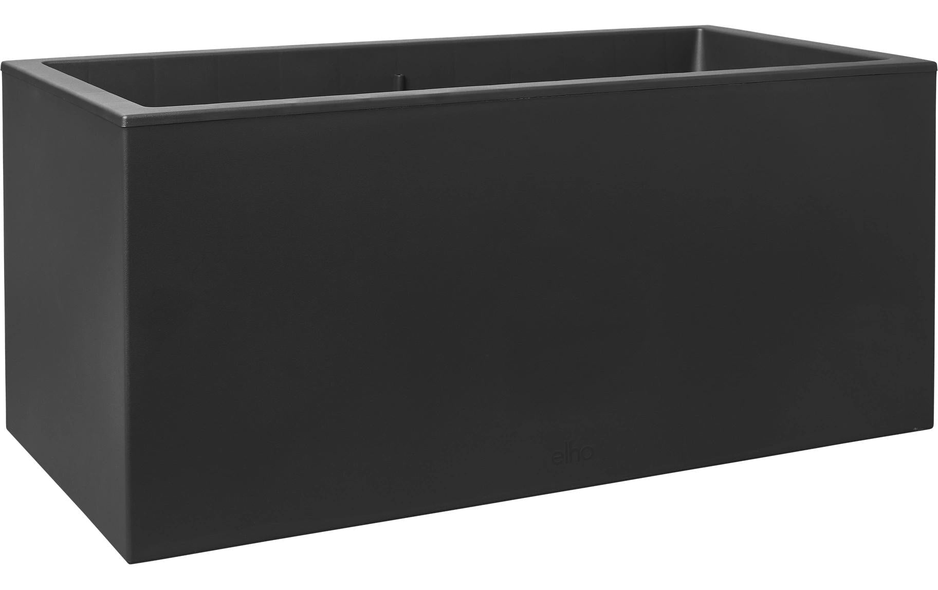elho Vivo Next Lang 60 Pflanzkasten – 27 l – Recycling-Kunststoff, Schwarz