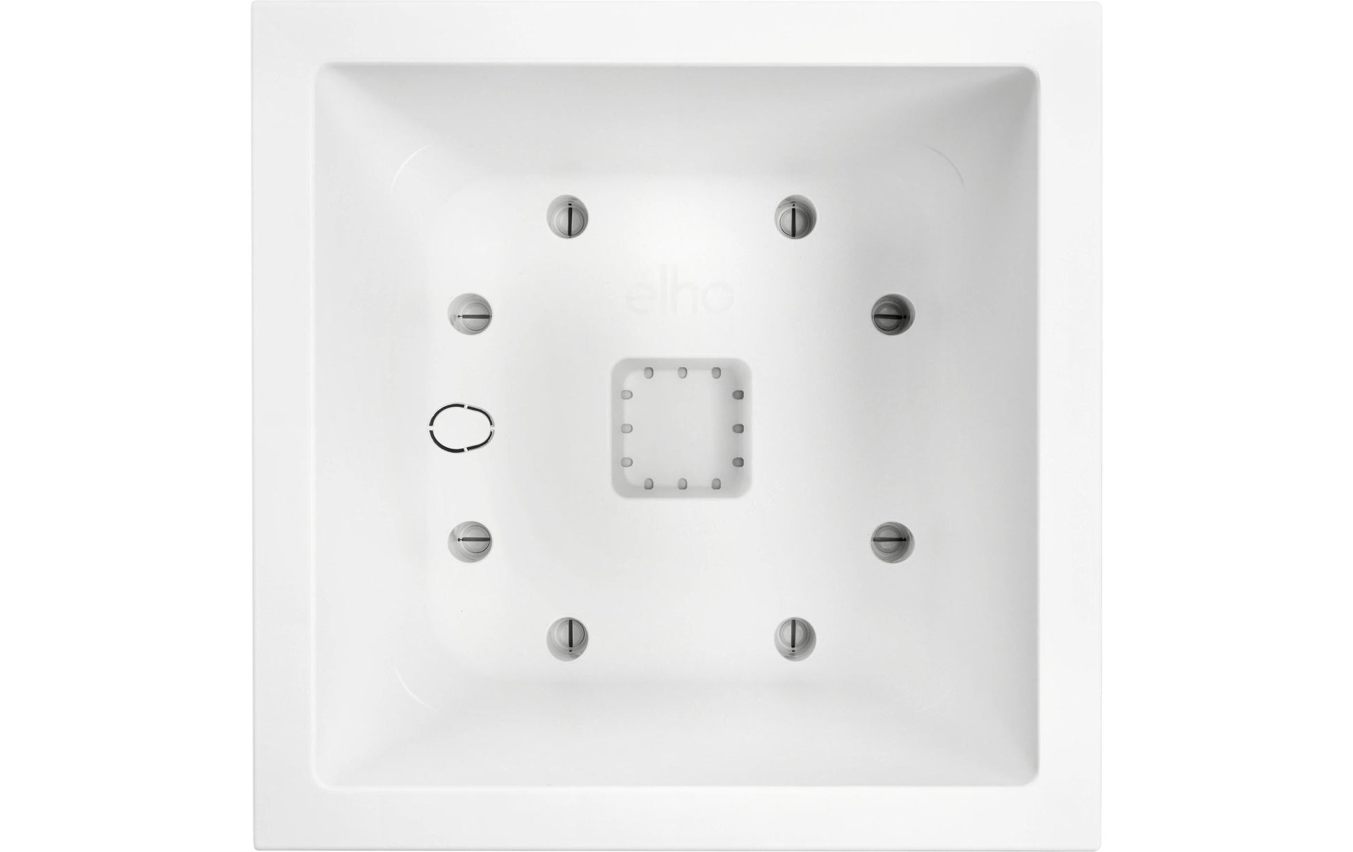 elho Vivo Next Quadrat 30 Pflanztopf – 30 × 29 × 30 cm – Kunststoff, weiss