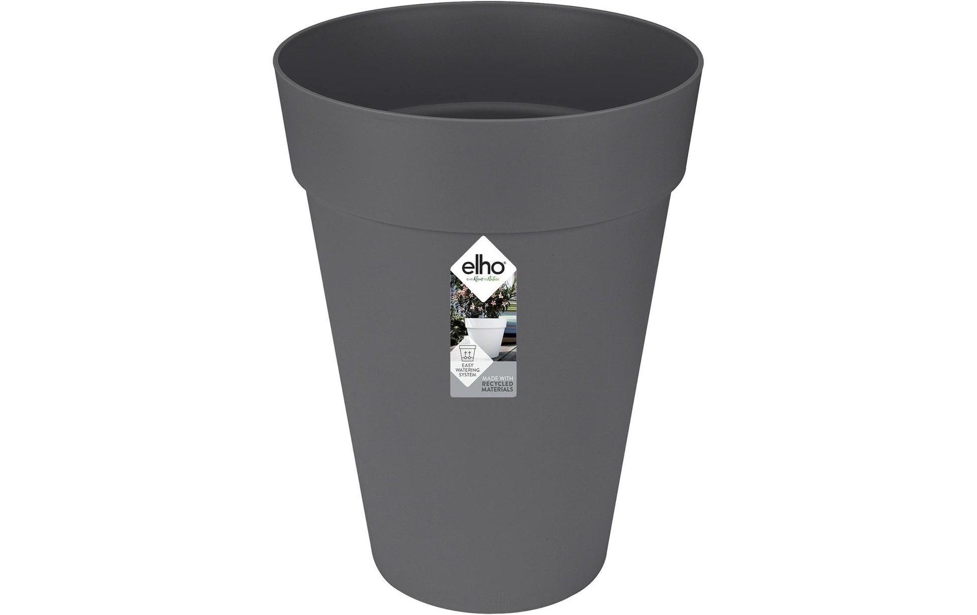 elho Loft Urban Blumentopf – 45 l – Kunststoff, Schwarz