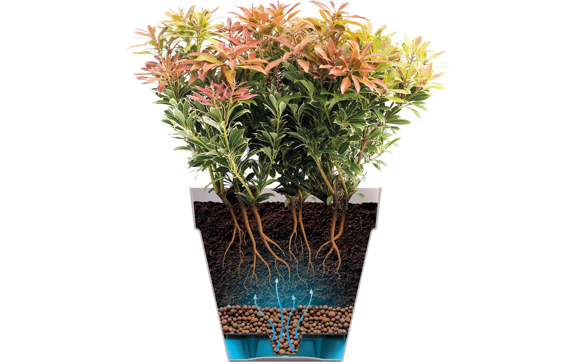 elho Loft Urban Pflanzgefäss – 9,6 l – Kunststoff, Grün