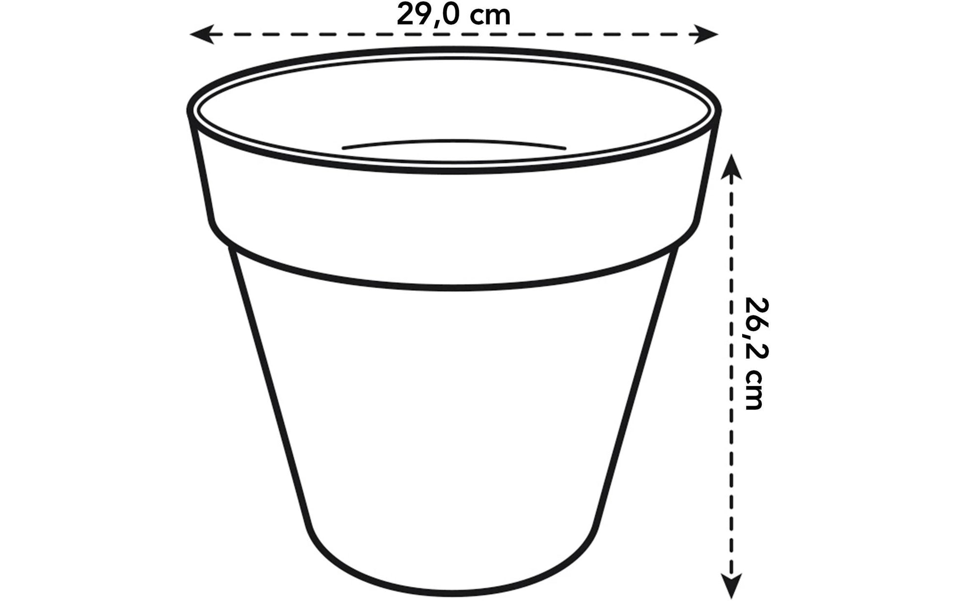 elho Loft Urban Pflanzgefäss – 9,6 l – Kunststoff, Grün