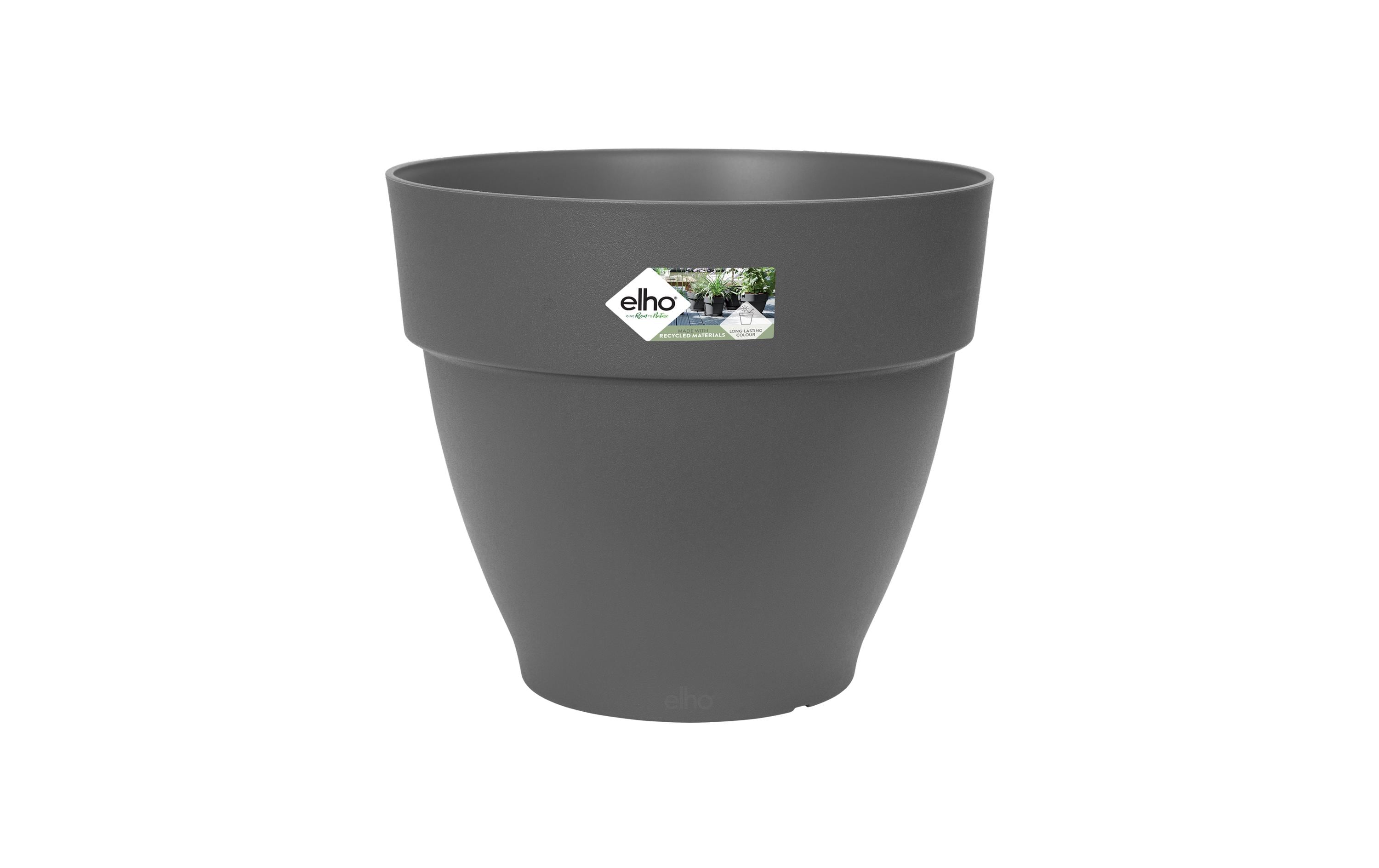 elho Blumentopf – 11300 ml – Kunststoff, Schwarz