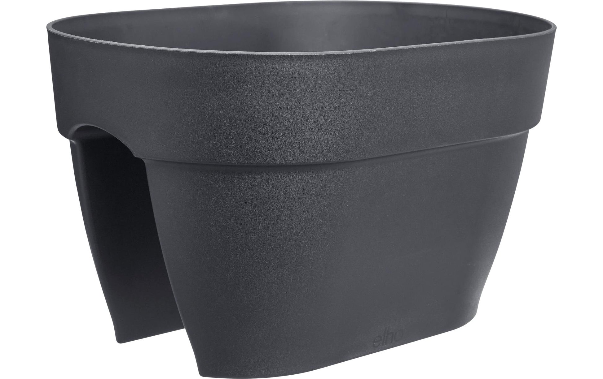 elho Campana Flower Bridge 40 Pflanzkübel – 10 l – 40 × 22 × 26 cm – Recycling-Kunststoff, Schwarz