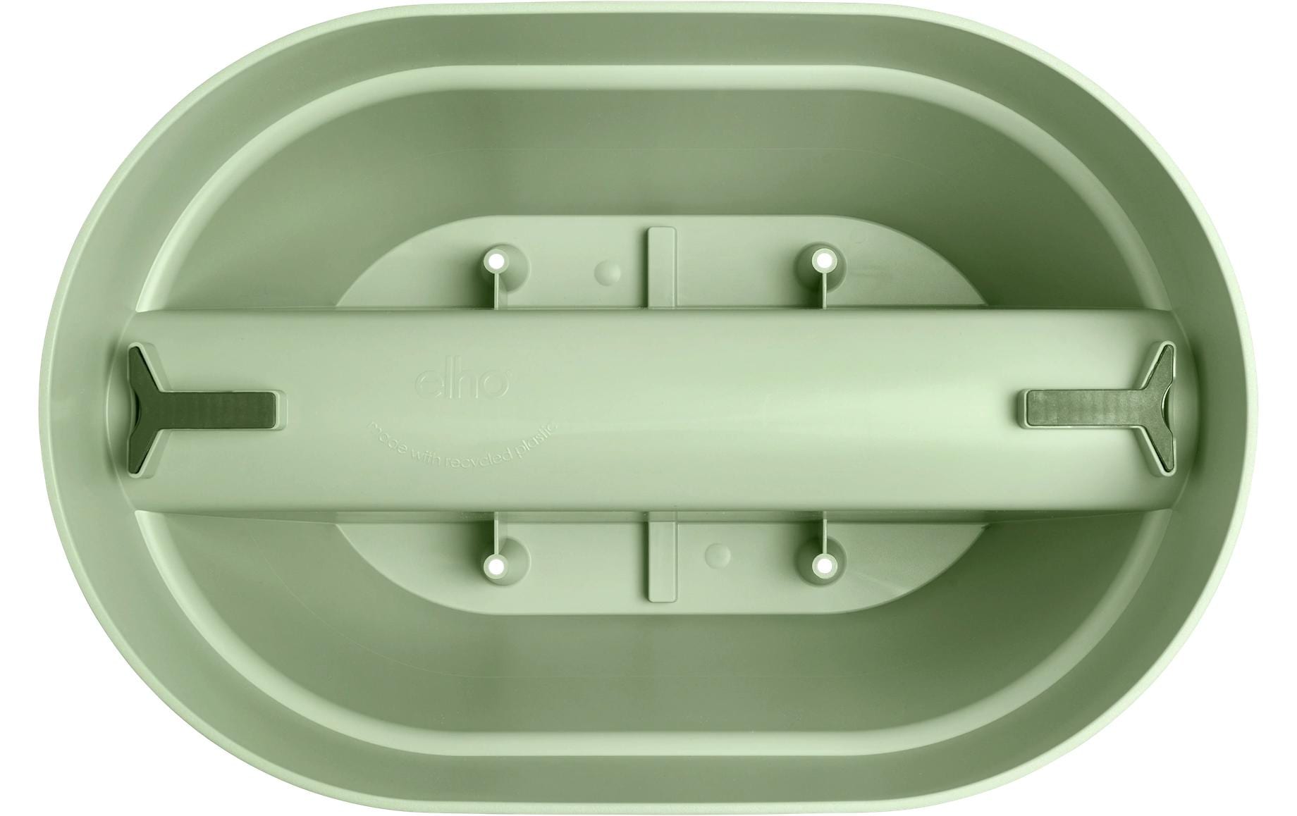 elho Blumenkasten – 10000 ml, 40 × 22 cm – Recycling-Kunststoff, Grün