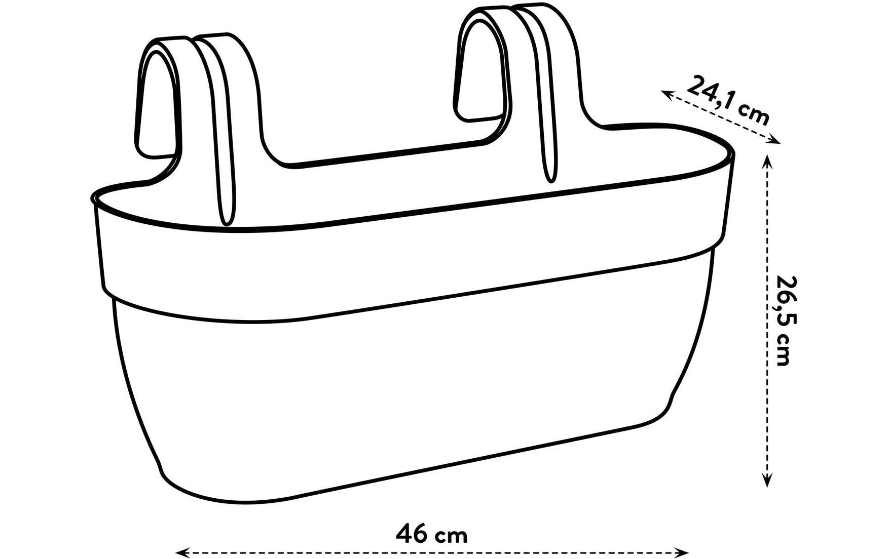 elho Campana Easy Hanger Large Hängetopf – 7500 ml – Kunststoff, Grün