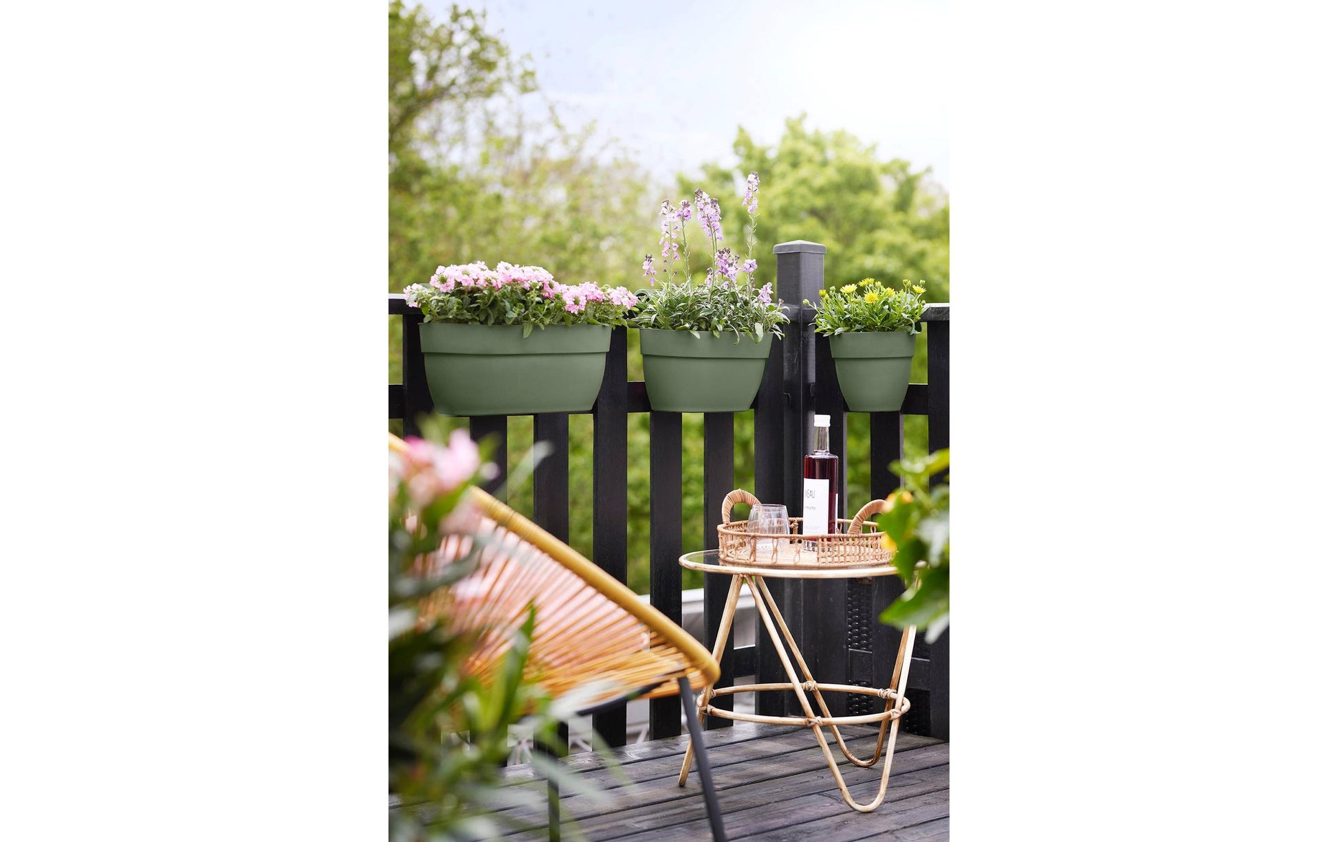 elho Campana Easy Hanger Large Hängetopf – 7500 ml – Kunststoff, Grün